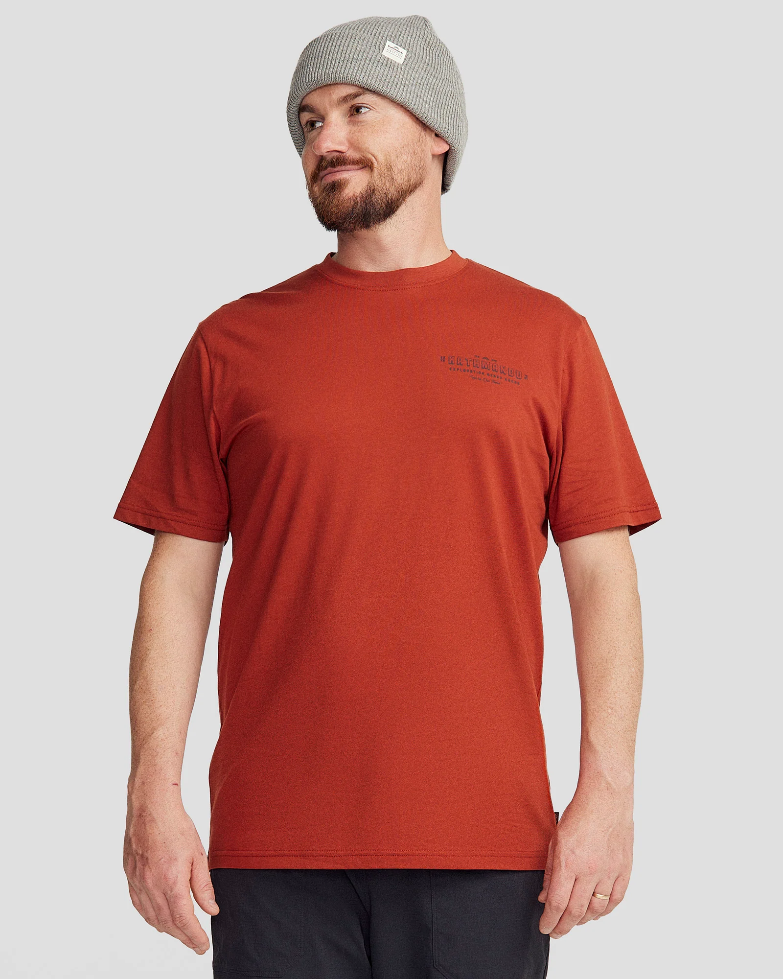 Men's Exploration Organic Cotton T-shirt - Redwood