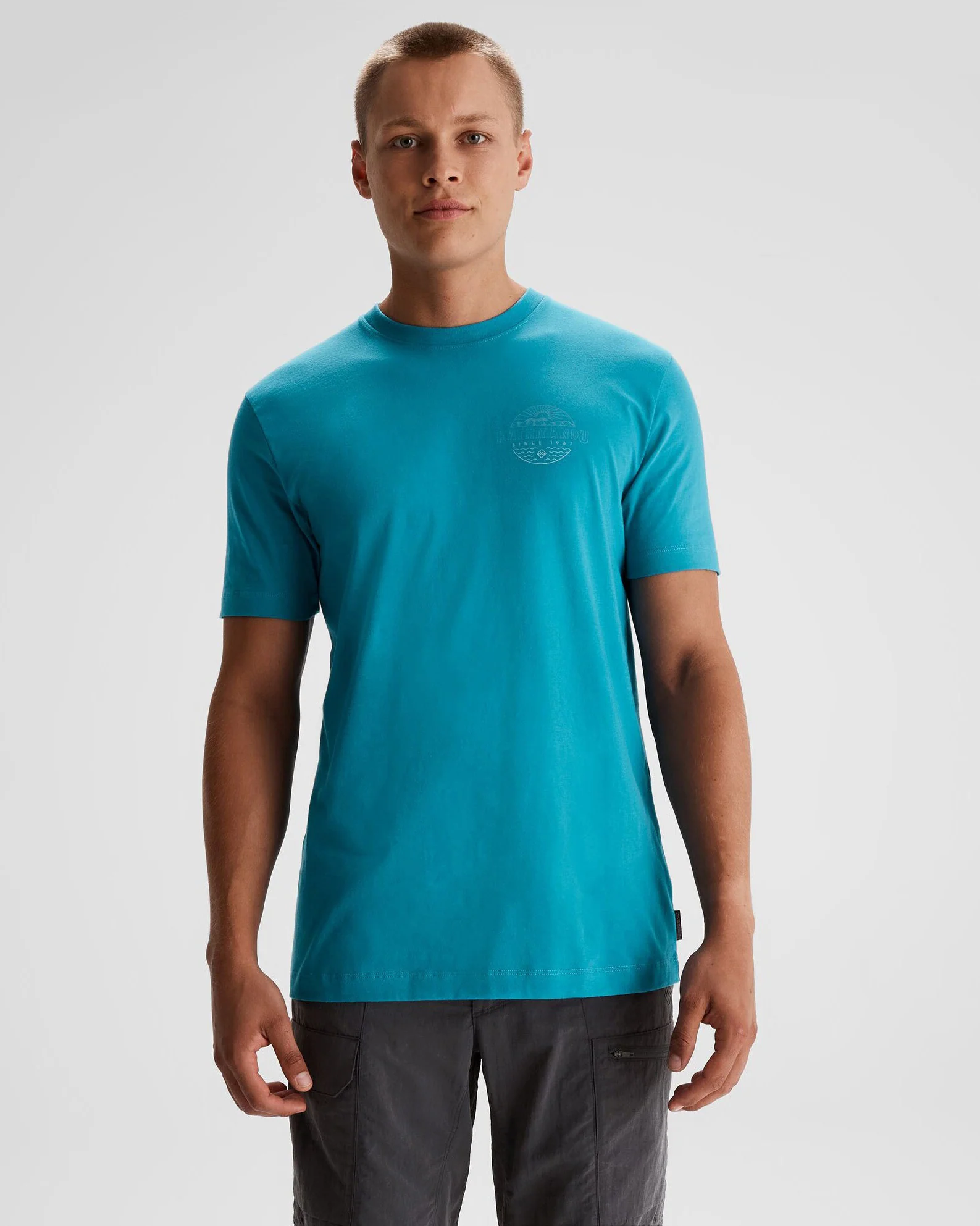 Men's Kathmandu Logo Faded Organic Cotton T-shirt - Eddy