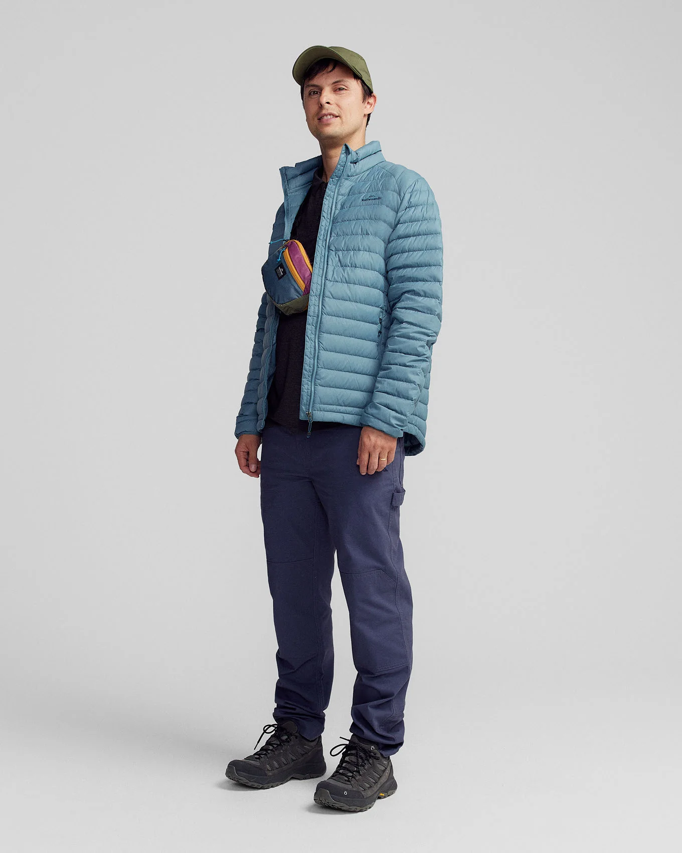 Men's Heli Down Jacket v4 - Washed Blue - Image 2