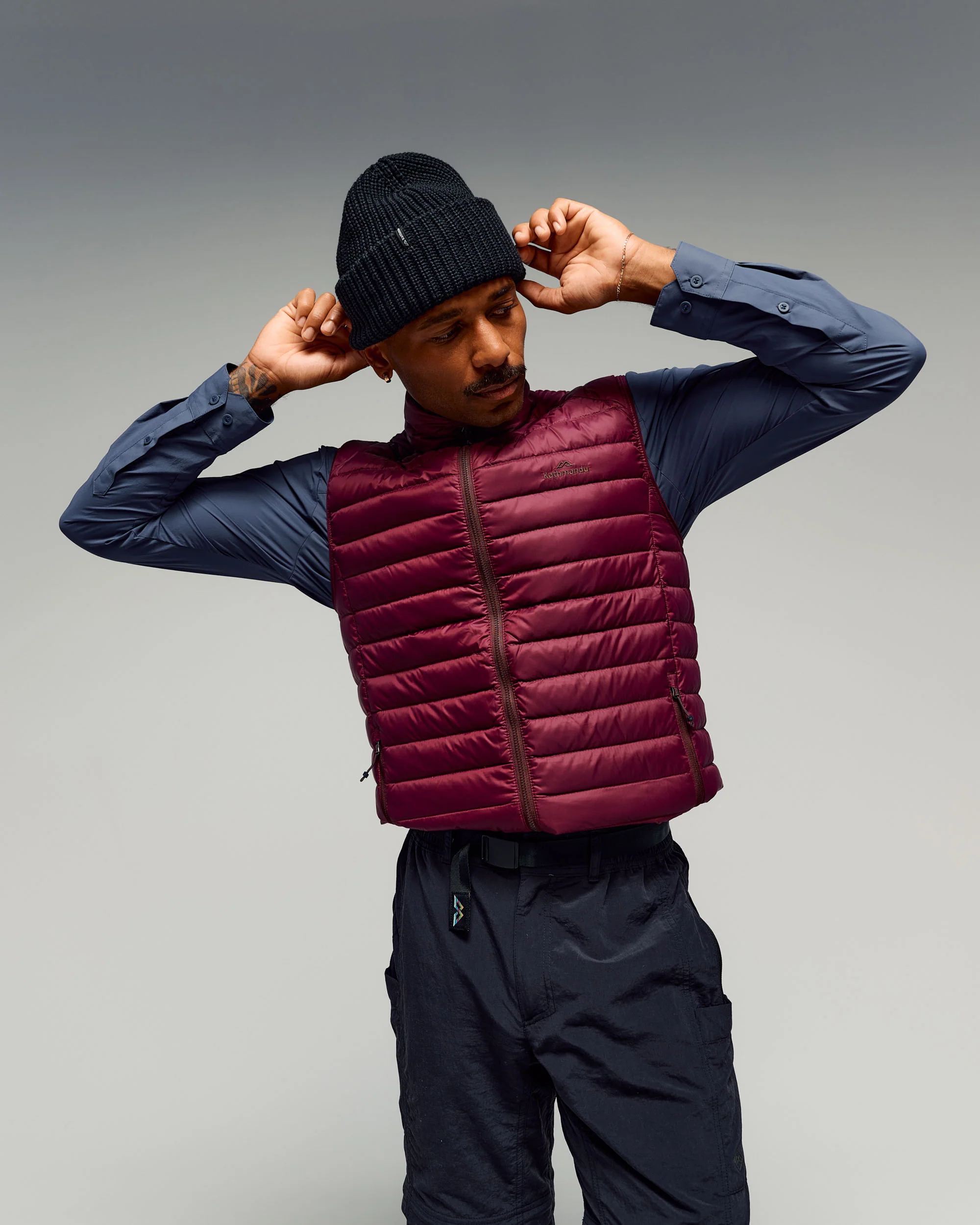 Men's Heli Down Vest v4 - Mulberry