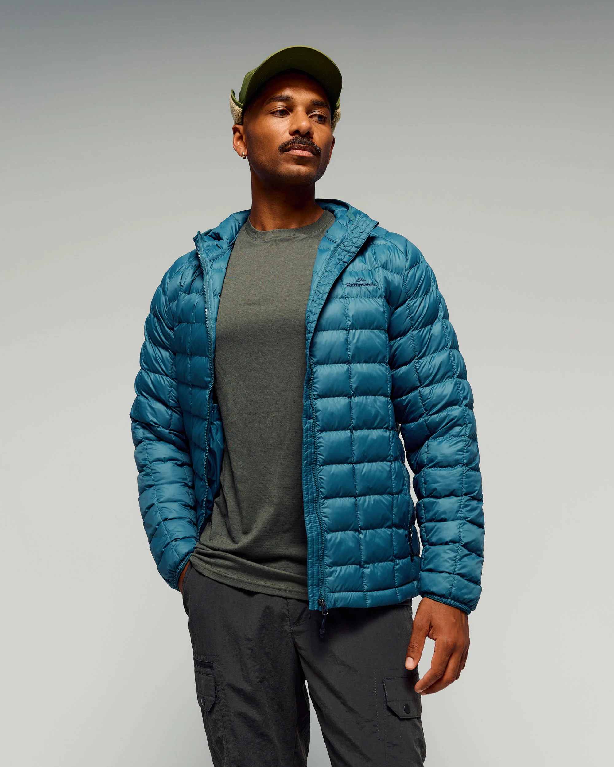 Men's Heli Insulated Hooded Jacket - Ocean