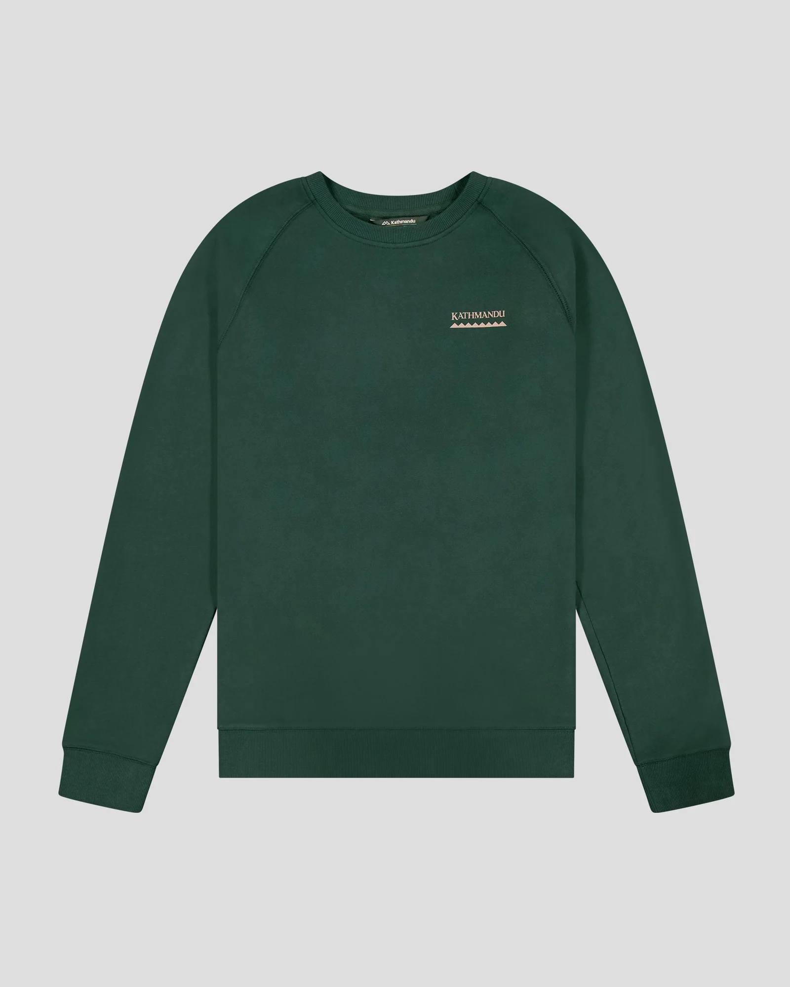 Men's Heritage Logo Brushed Crew - Deep Forest - Image 5