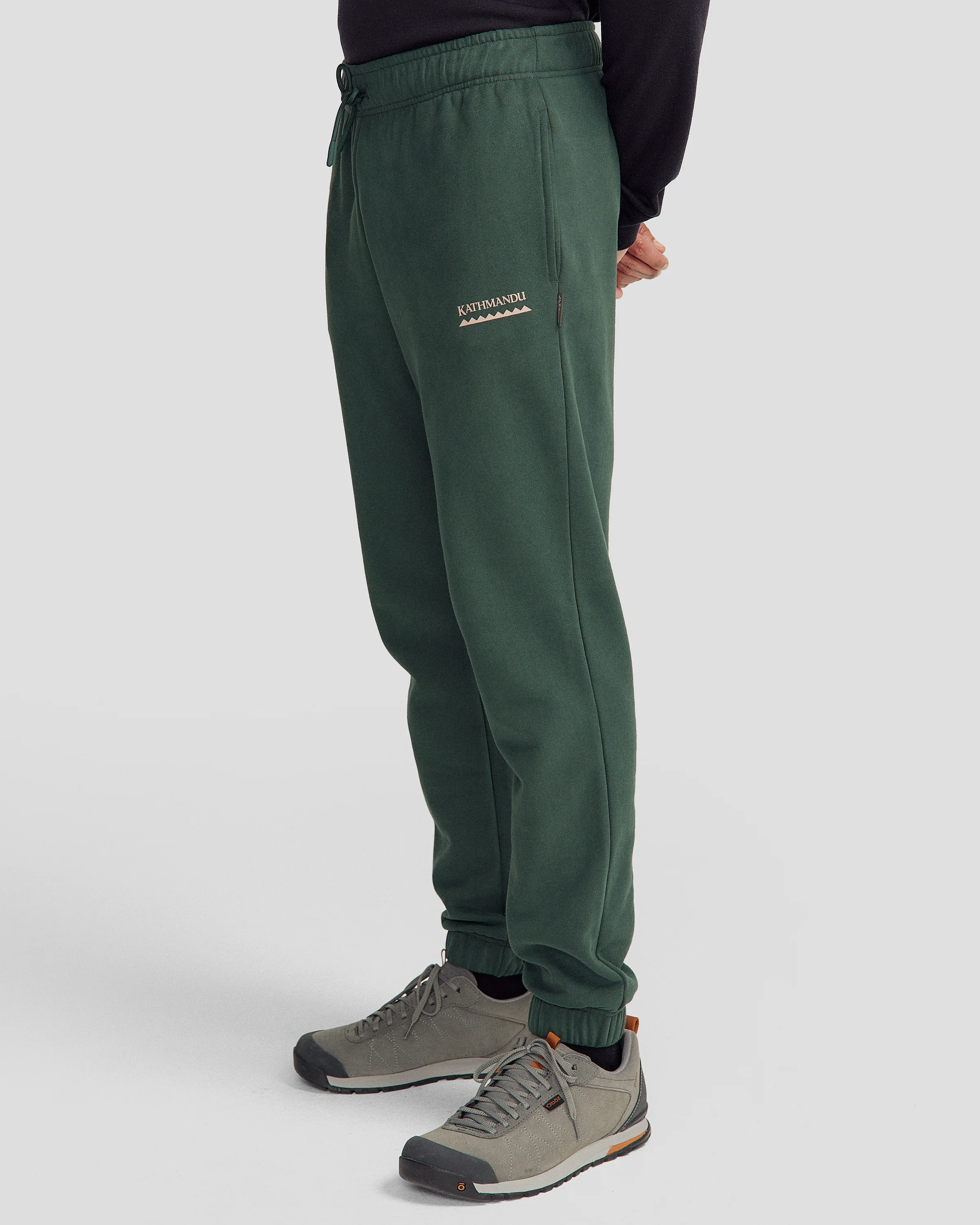 Men's Heritage Logo Brushed Joggers - Deep Forest - Image 2