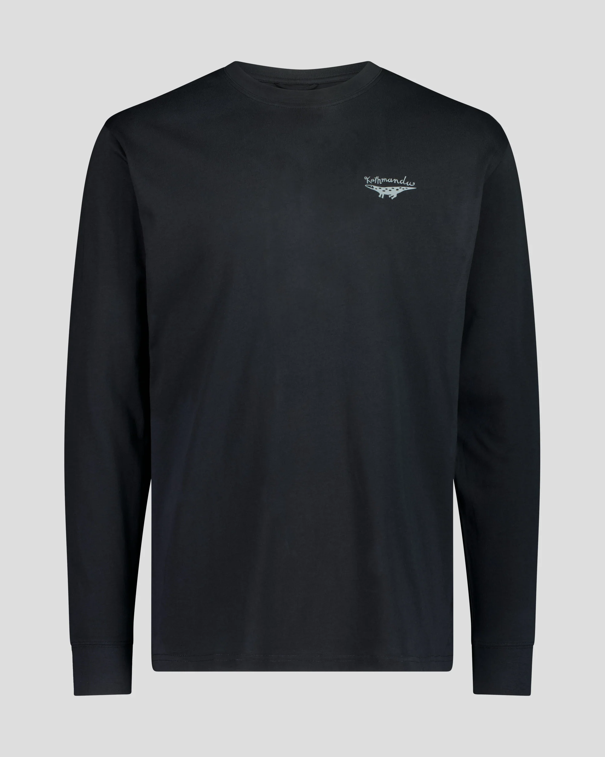 Men's Lizard Organic Cotton T-Shirt - Black Stingray