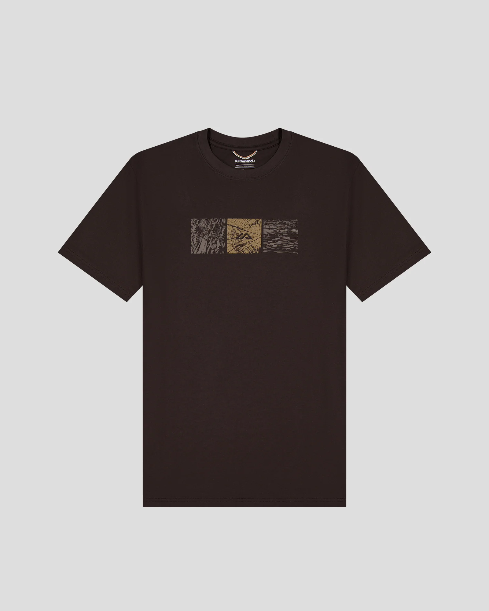 Men's Mountain Photo Organic Cotton T-Shirt - Cold Brew - Image 5