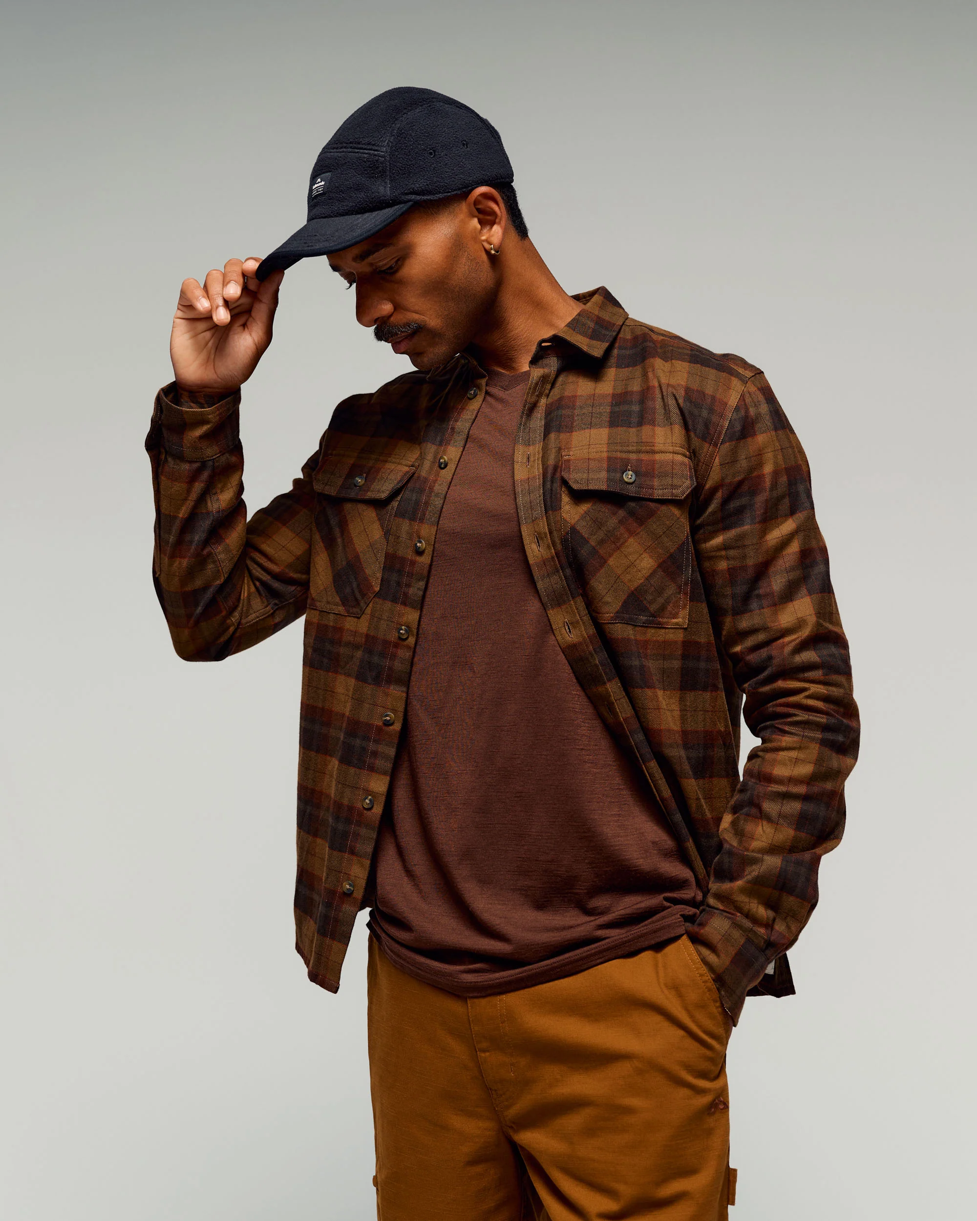 Men's Retreat Carrillon Long Sleeve Shirt - Liquer Plaid