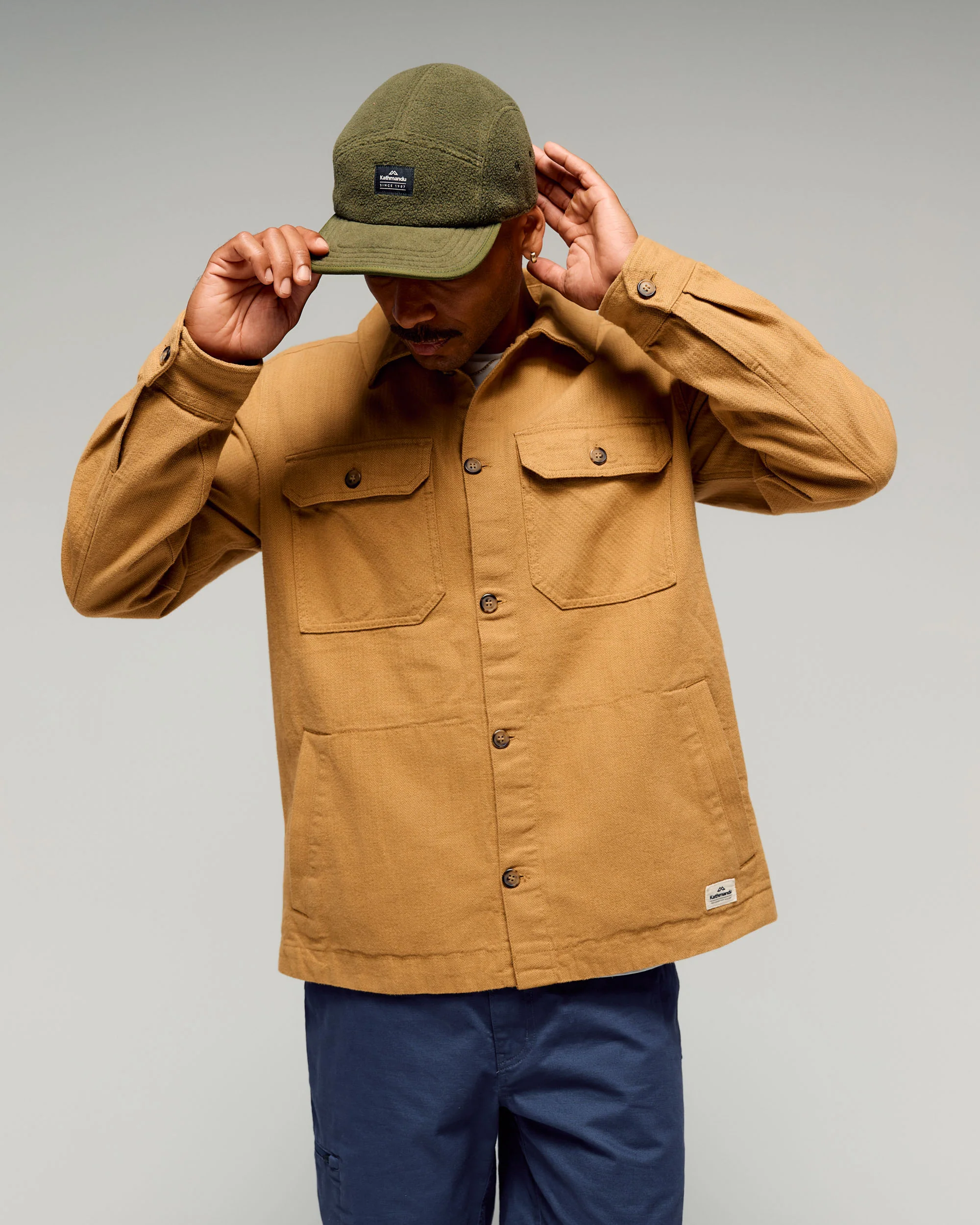 Men's Retreat Huntly Long Sleeve Overshirt - Canvas - Image 2