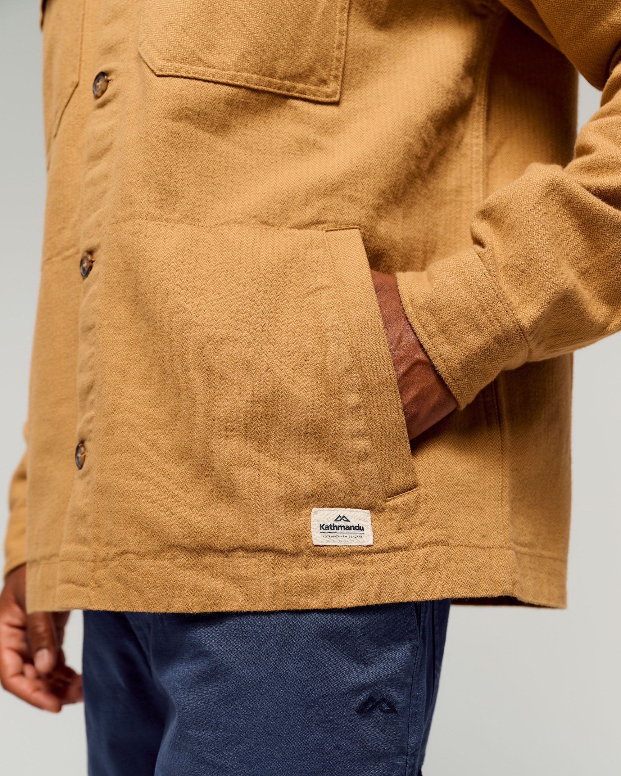 Men's Retreat Huntly Long Sleeve Overshirt - Canvas - Image 4