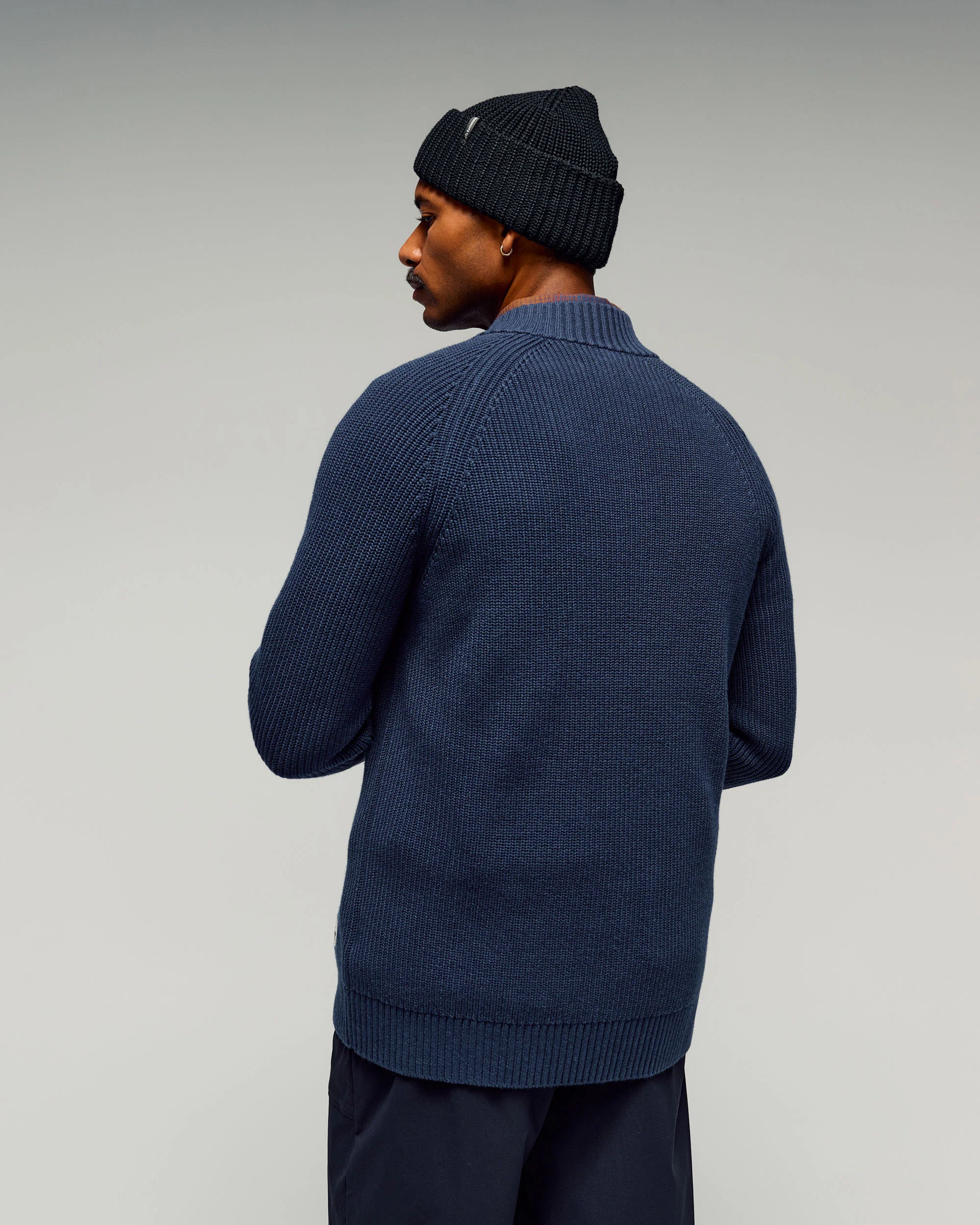 Men's Retreat Merino Blend 1/4 Zip Pullover - Pond - Image 3
