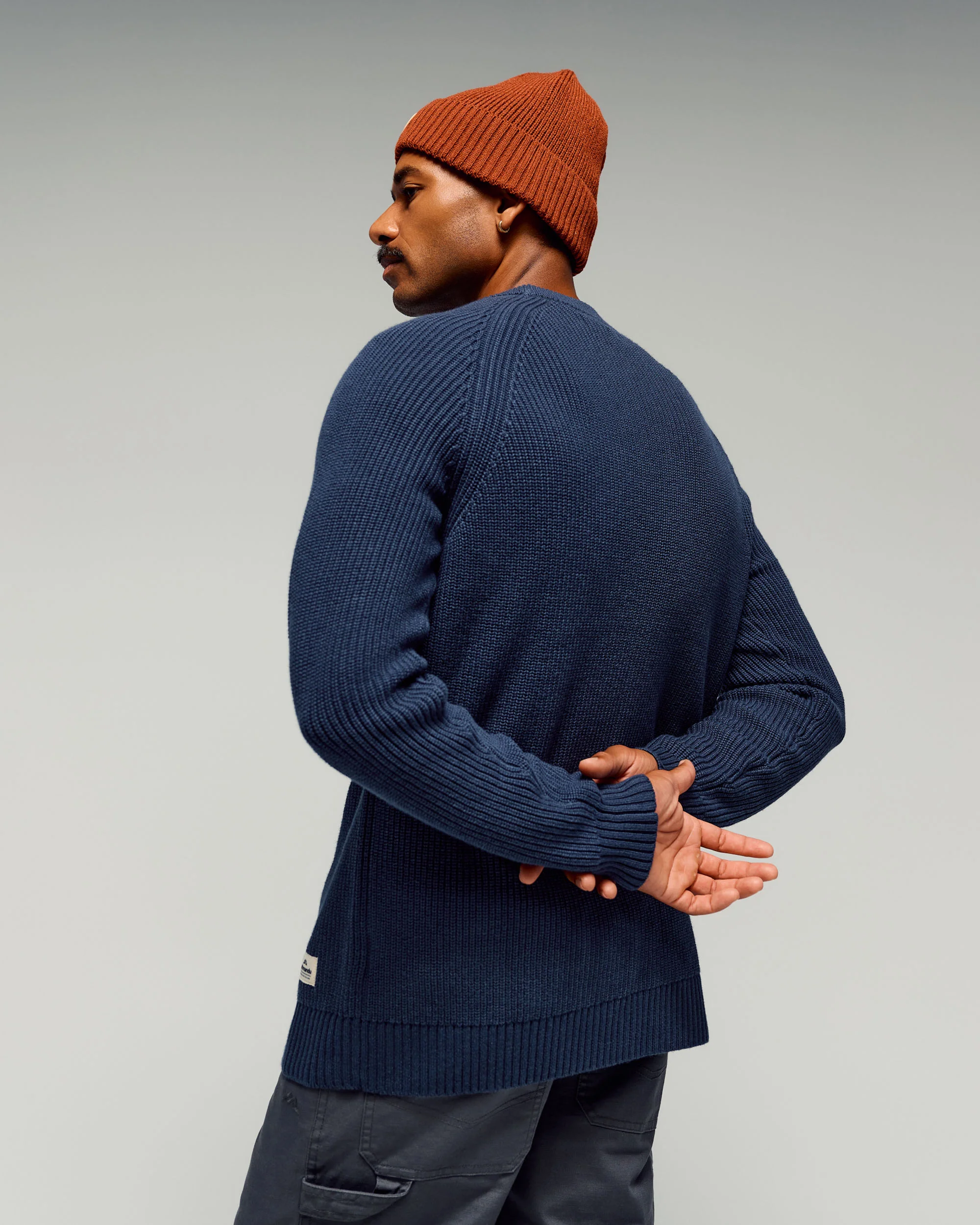 Men's Retreat Merino Blend Crew Pullover - Pond - Image 3