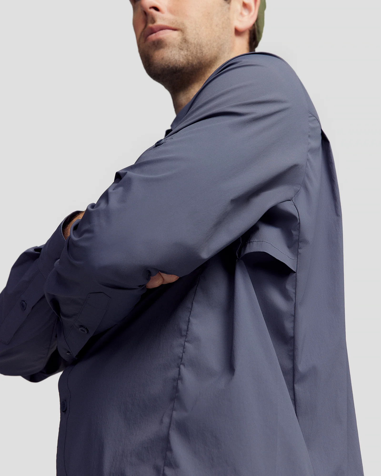Men’s Ridge UPF Long Sleeve Shirt - Mid Navy - Image 2