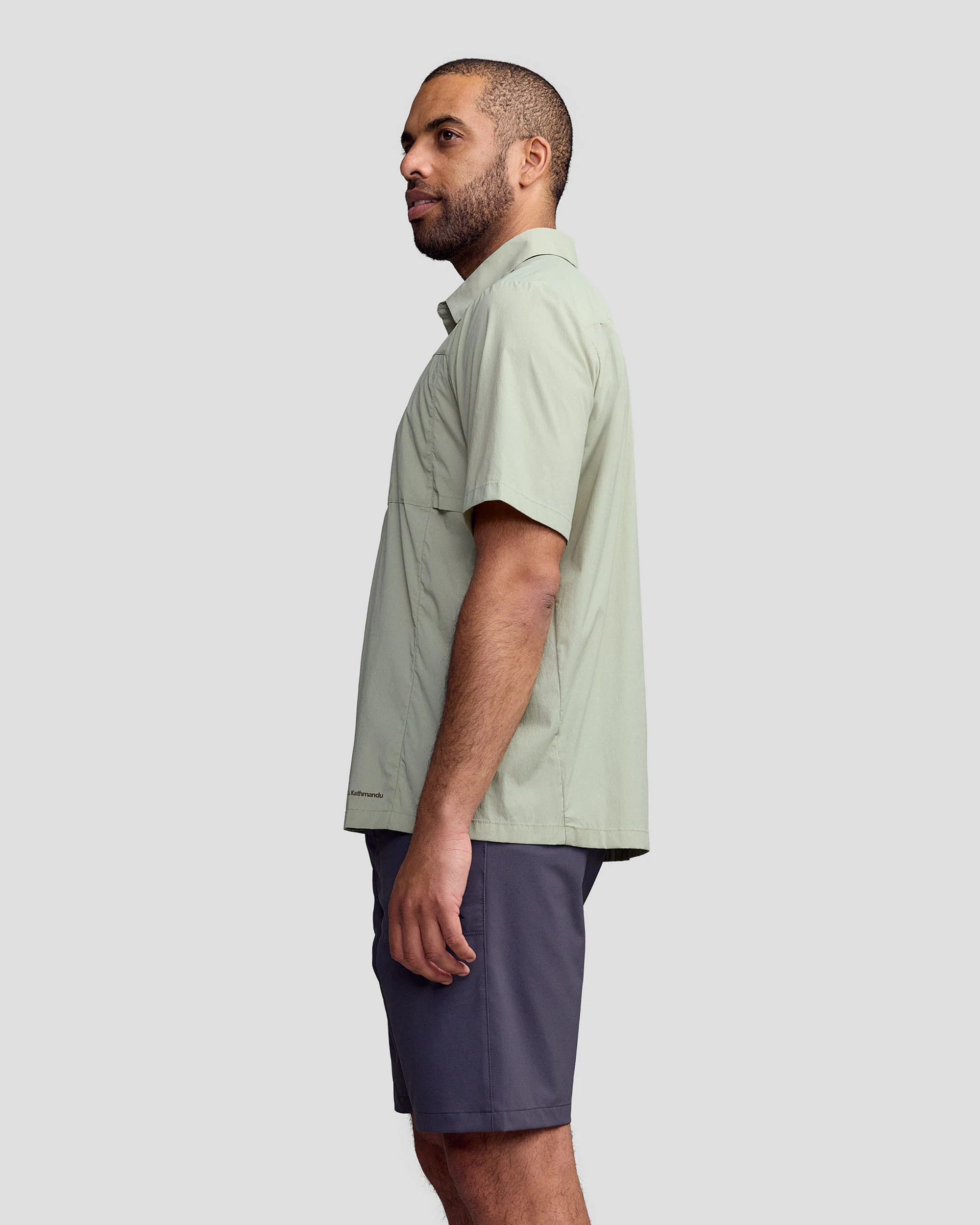 Men’s Ridge UPF Short Sleeve Shirt - Light Beech - Image 3