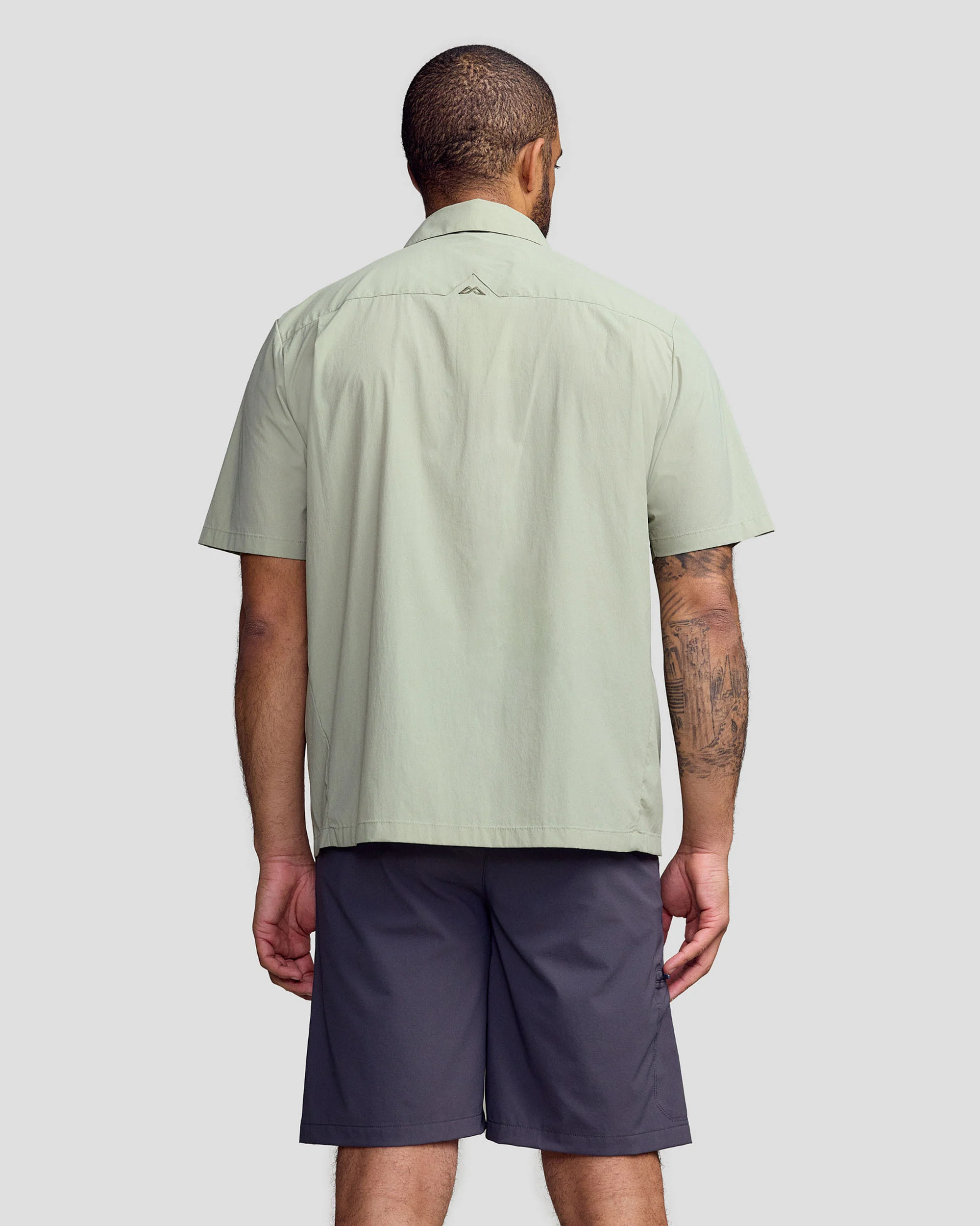 Men’s Ridge UPF Short Sleeve Shirt - Light Beech - Image 4