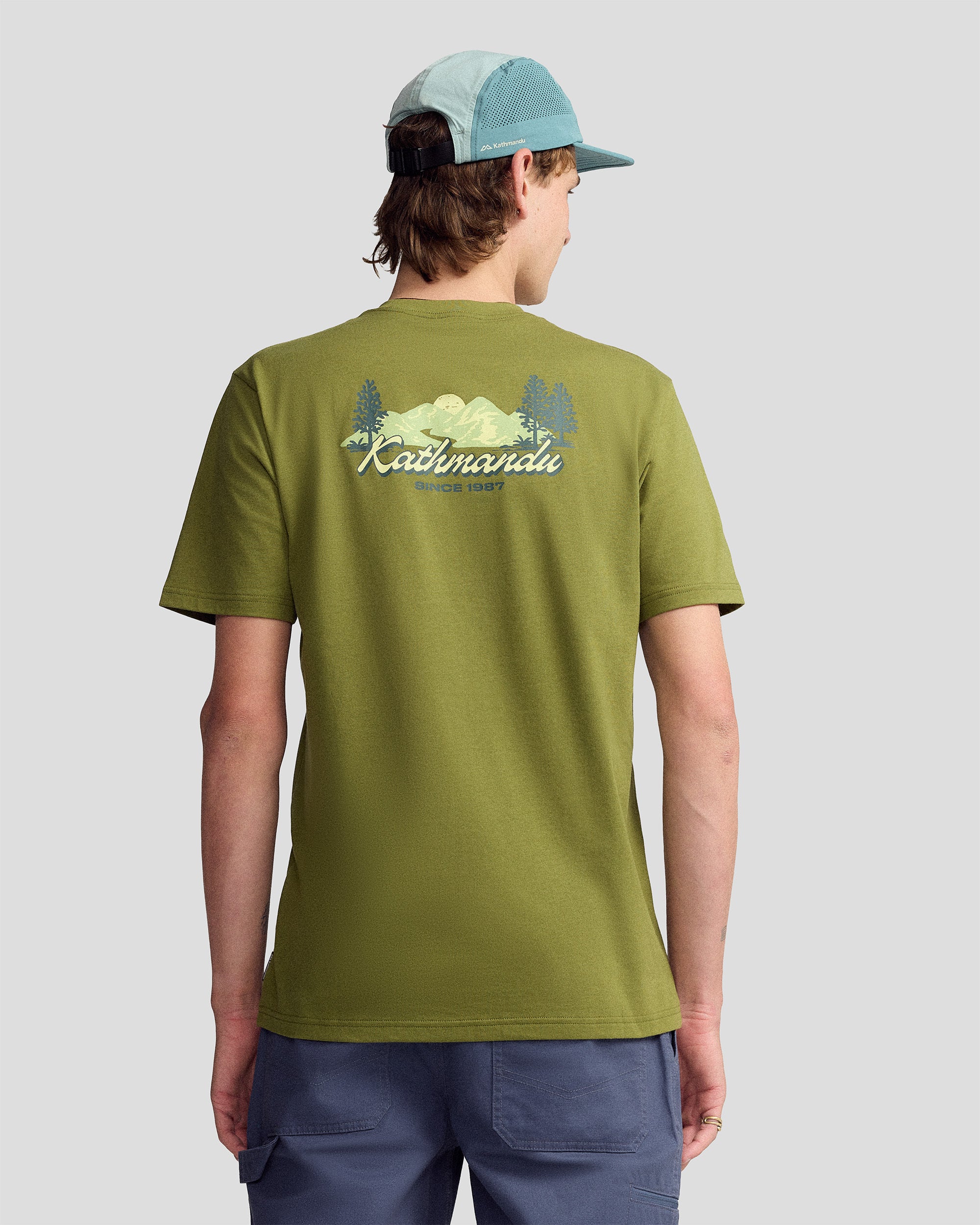 Men’s River Organic Cotton T-shirt  -  Dark Fern - Image 4