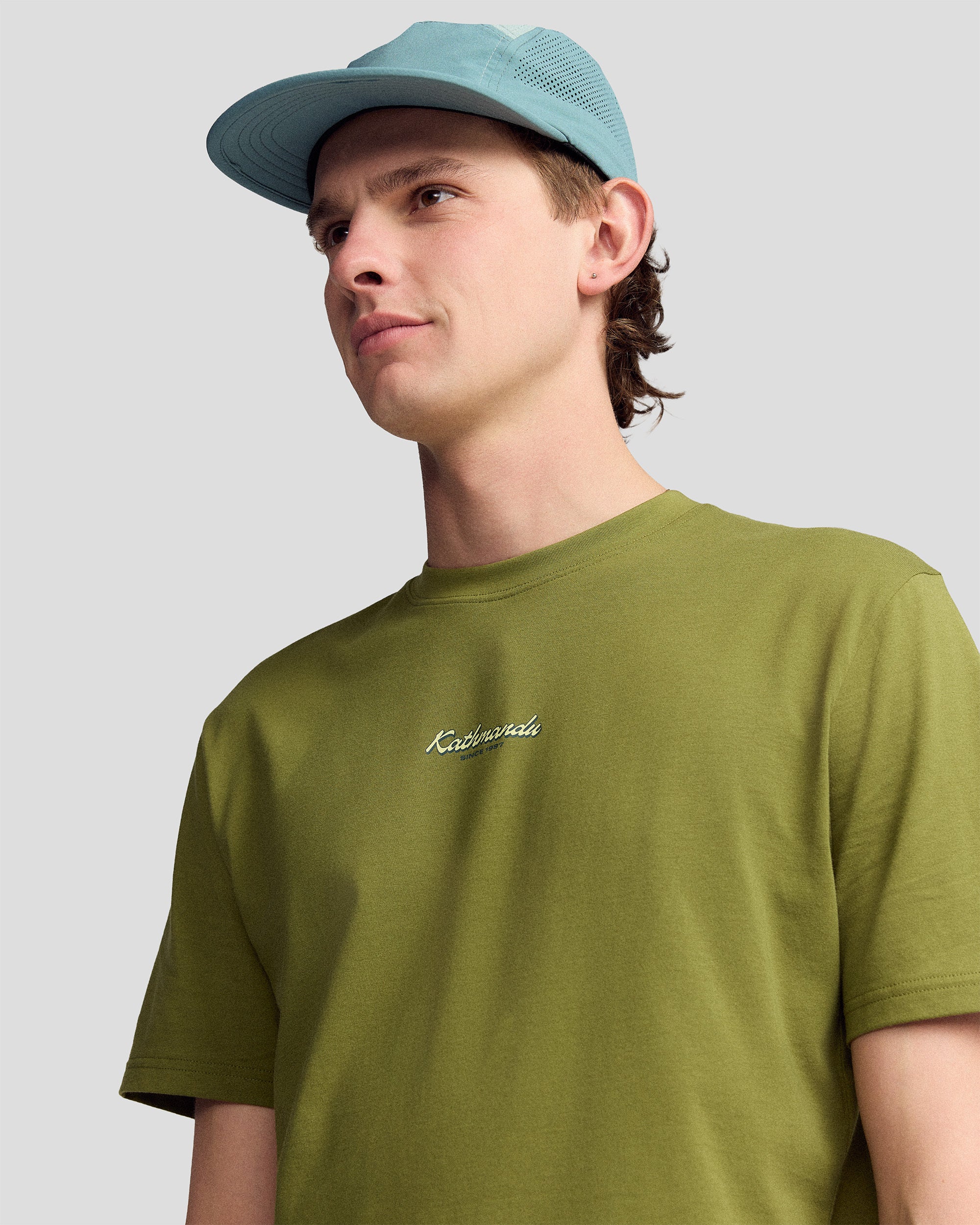 Men’s River Organic Cotton T-shirt  -  Dark Fern - Image 6