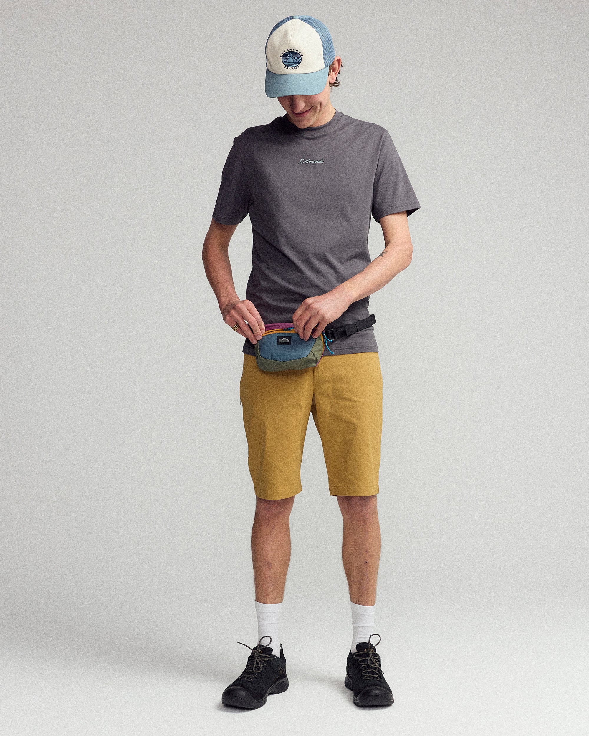 Men’s River Organic Cotton T-shirt - Shale - Image 2