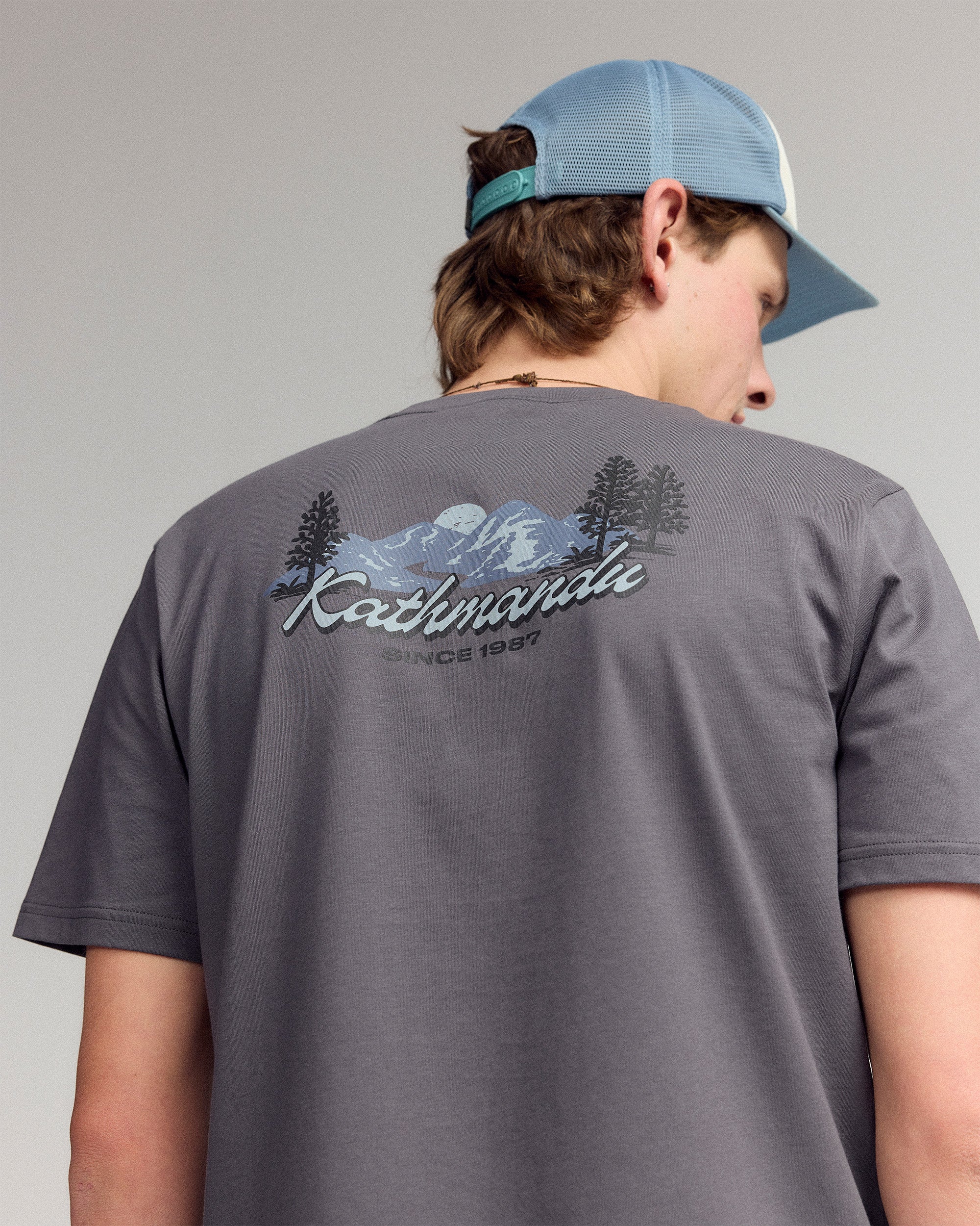 Men’s River Organic Cotton T-shirt - Shale - Image 5