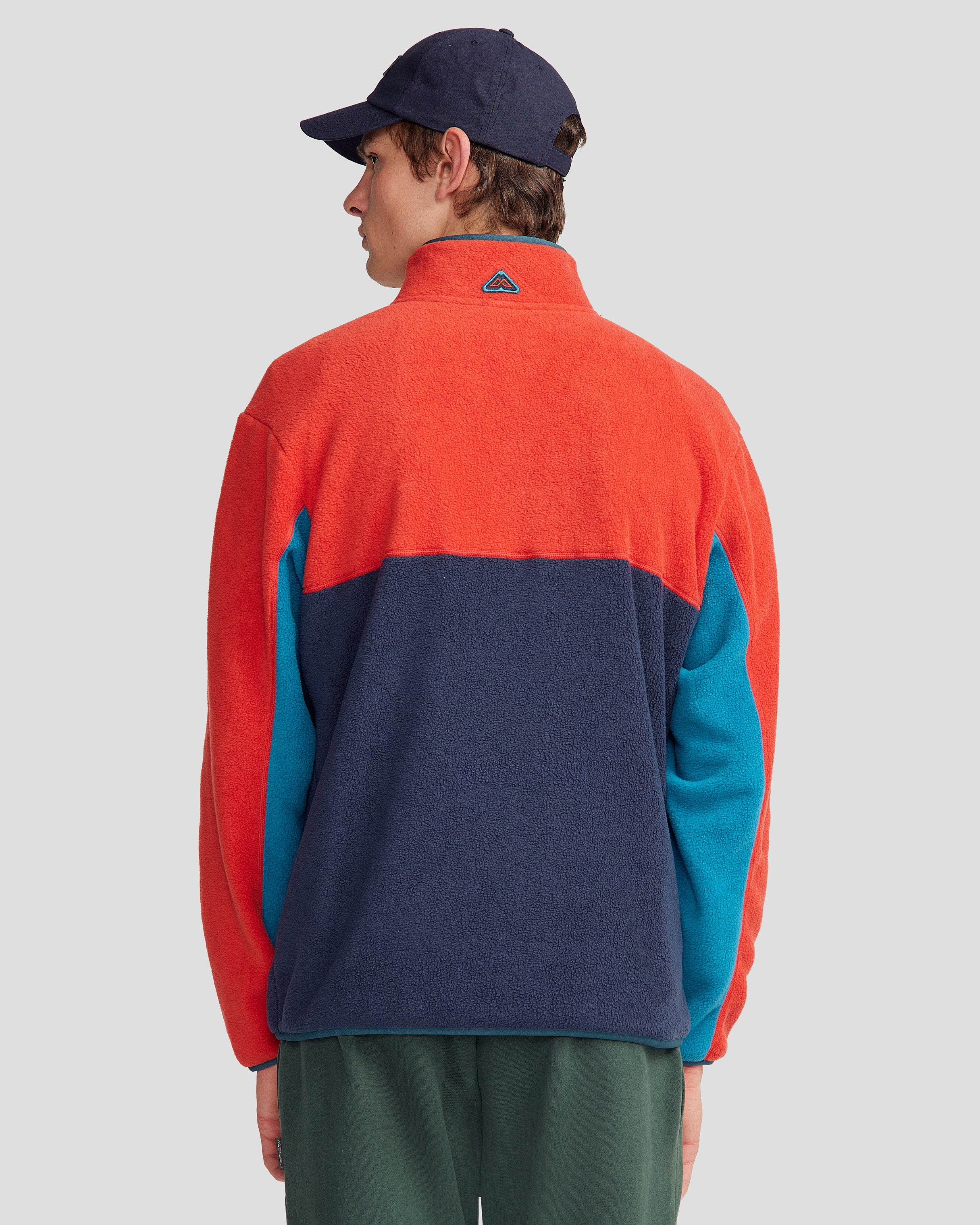 Men's Trailhead Fleece Heritage ¼ Zip Pullover - Classic Red/Pure Navy - Image 5