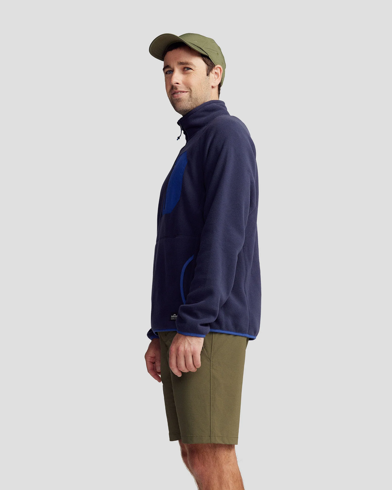 Men’s Trailhead Lightweight Fleece Pullover - Bright Navy/Pure Navy - Image 3