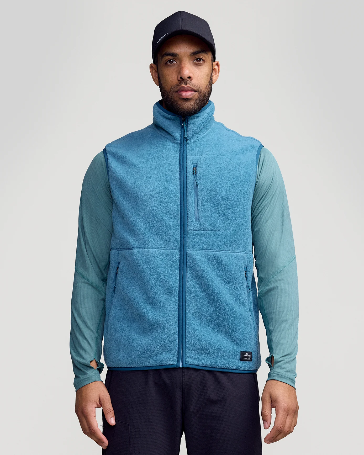 Men's Trailhead Fleece Vest - Washed Blue