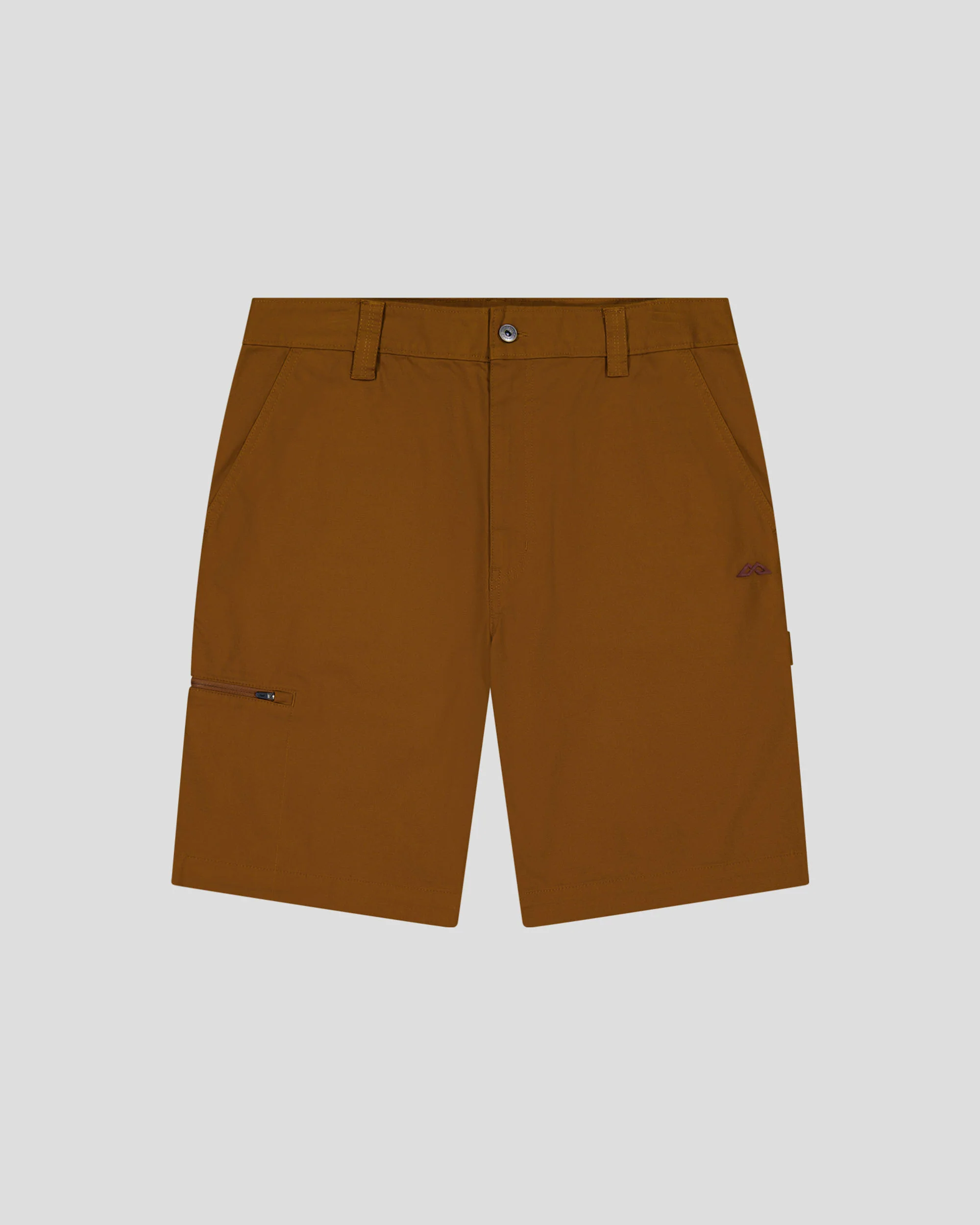 Men’s Weekend Cotton Shorts  -  Bark - Image 6