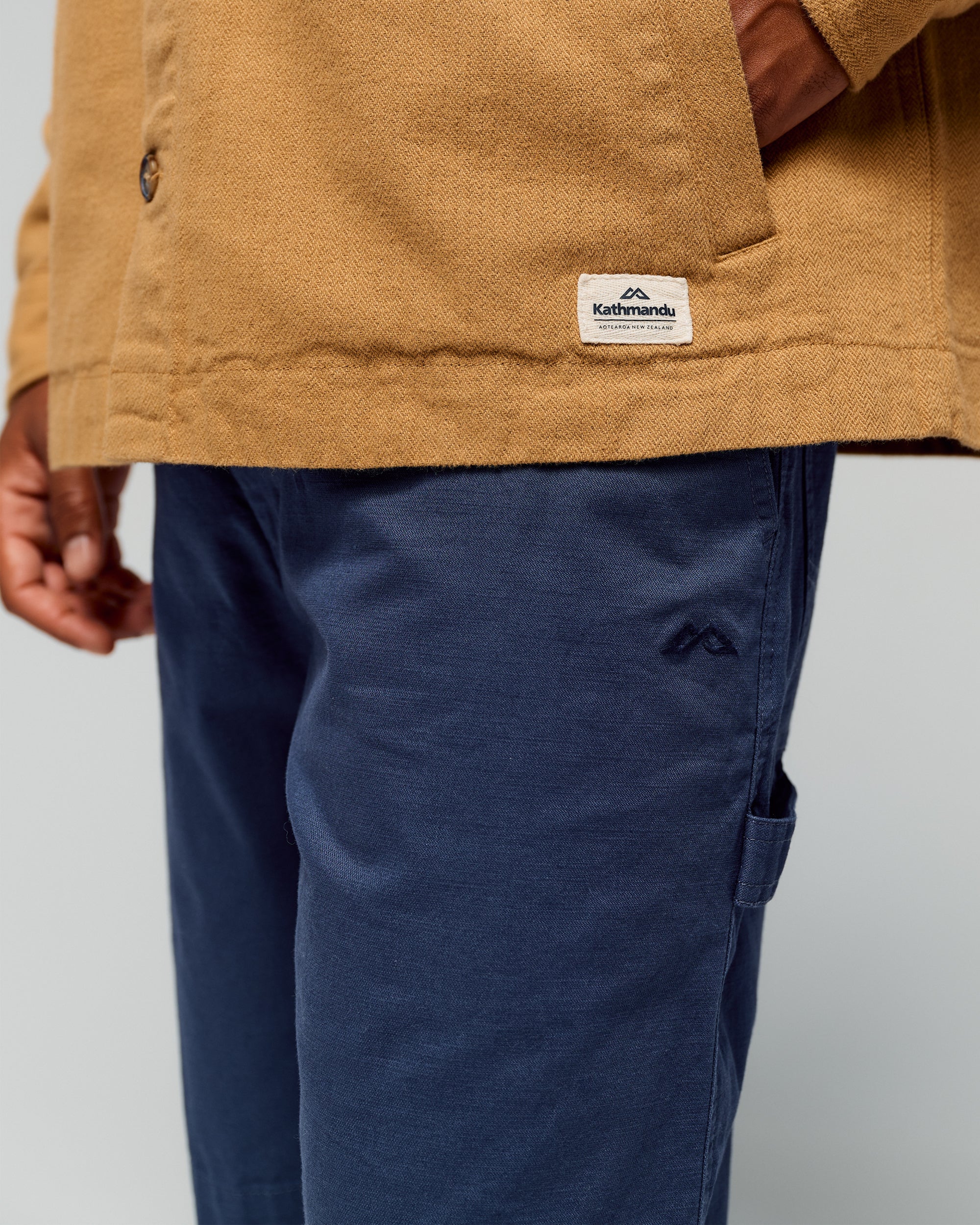Men’s Weekend Cotton Shorts - Mid Navy - Image 2