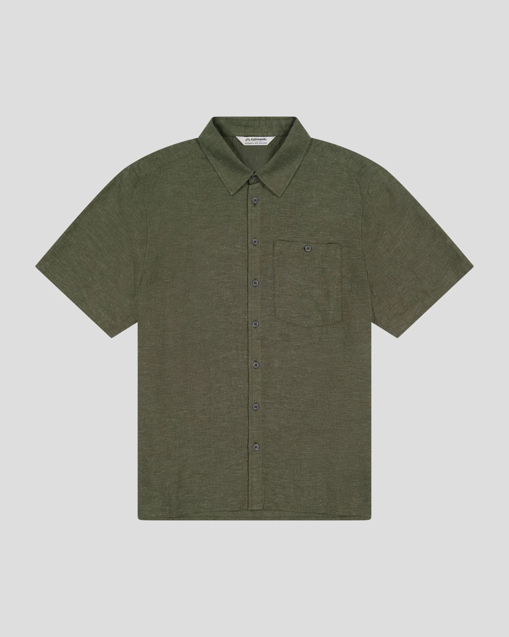 Men’s Weekend Natural Short Sleeve Shirt -  Beech Chambray