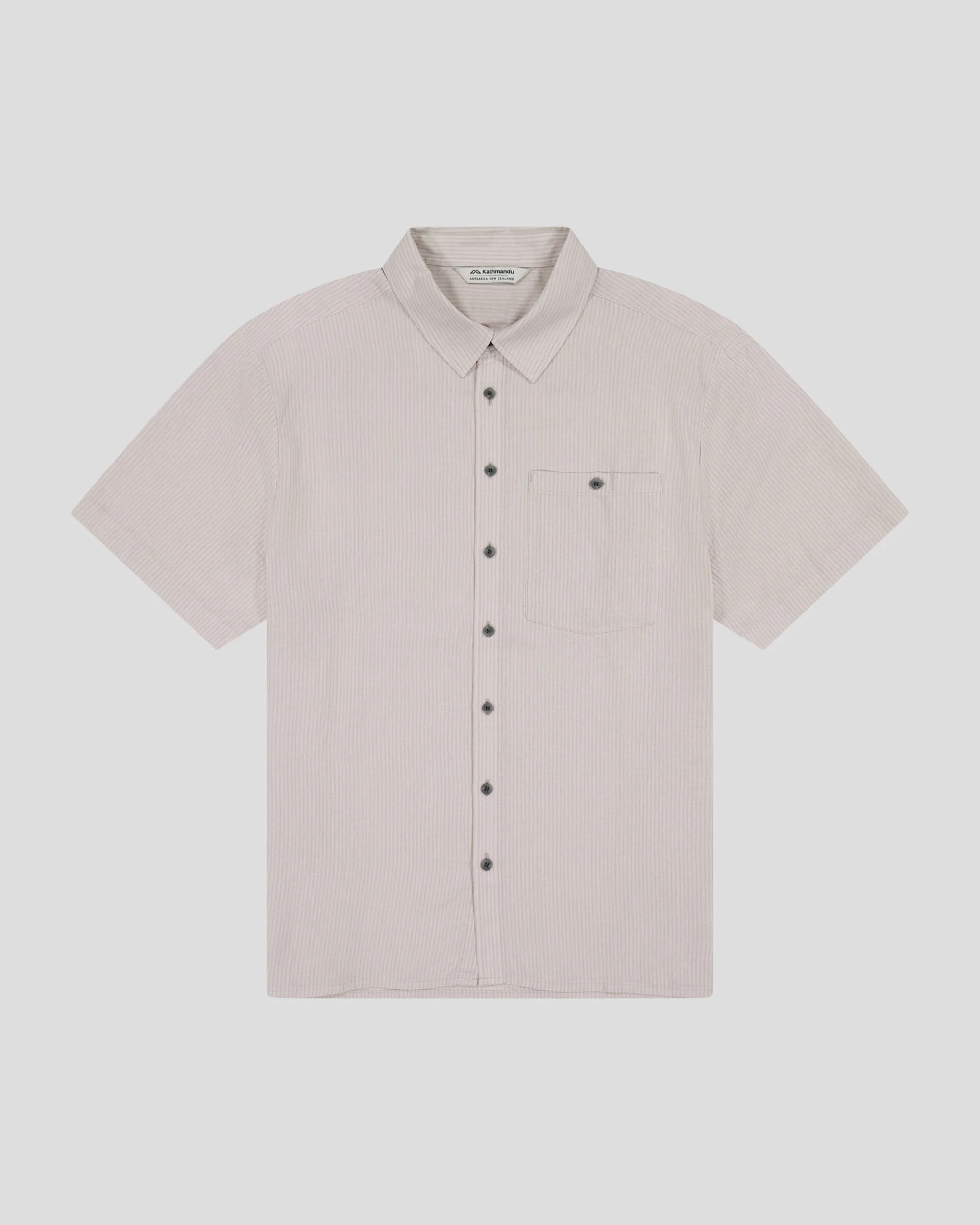 Men’s Weekend Natural Short Sleeve Shirt - Light Hike Stripe