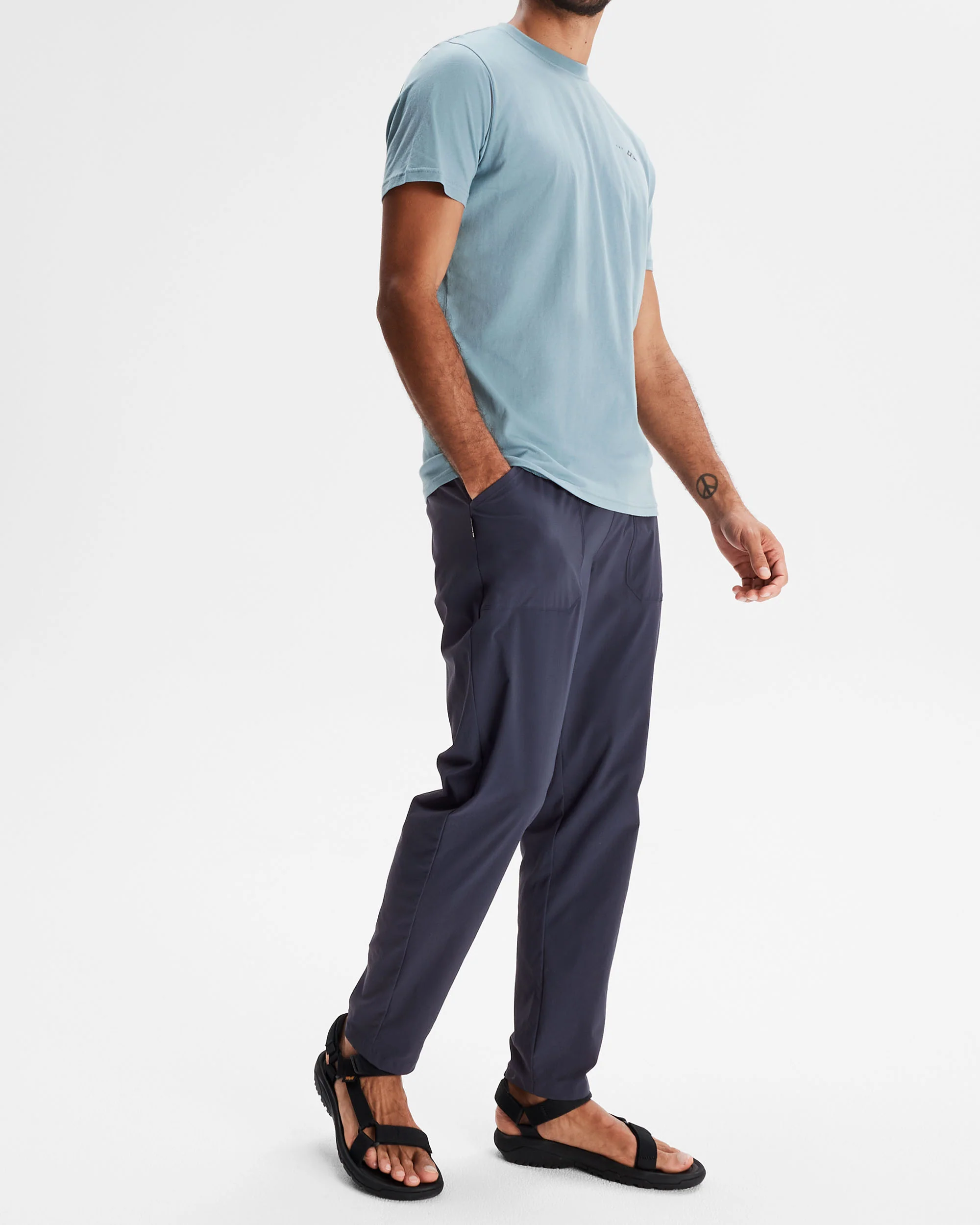 Men's Mountain Rays Organic Cotton T-shirt - Vapor - Image 2