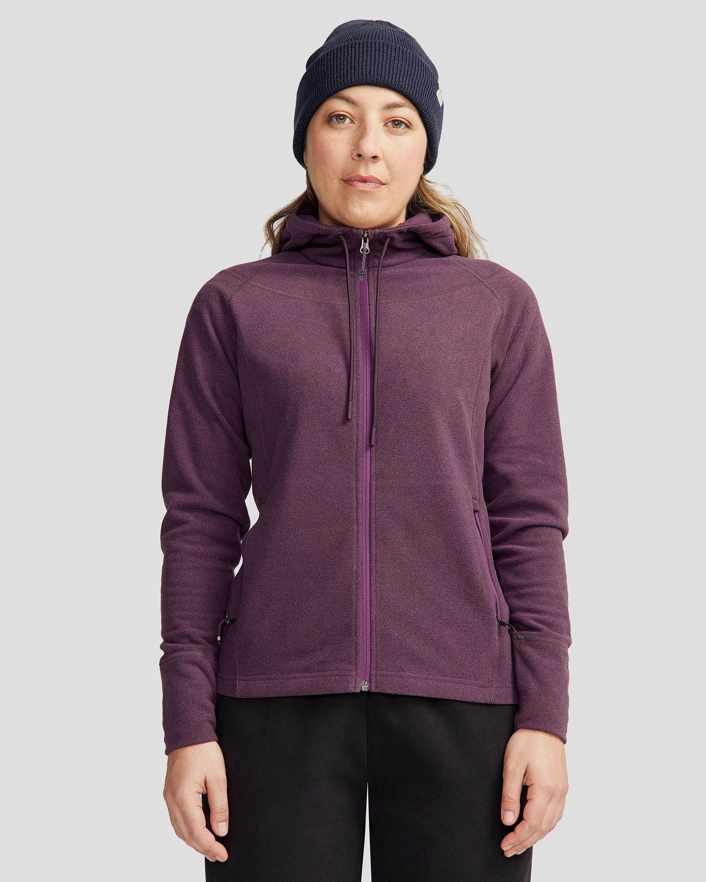 Women's Mt Aspiring Hooded Fleece Jacket  - Jam