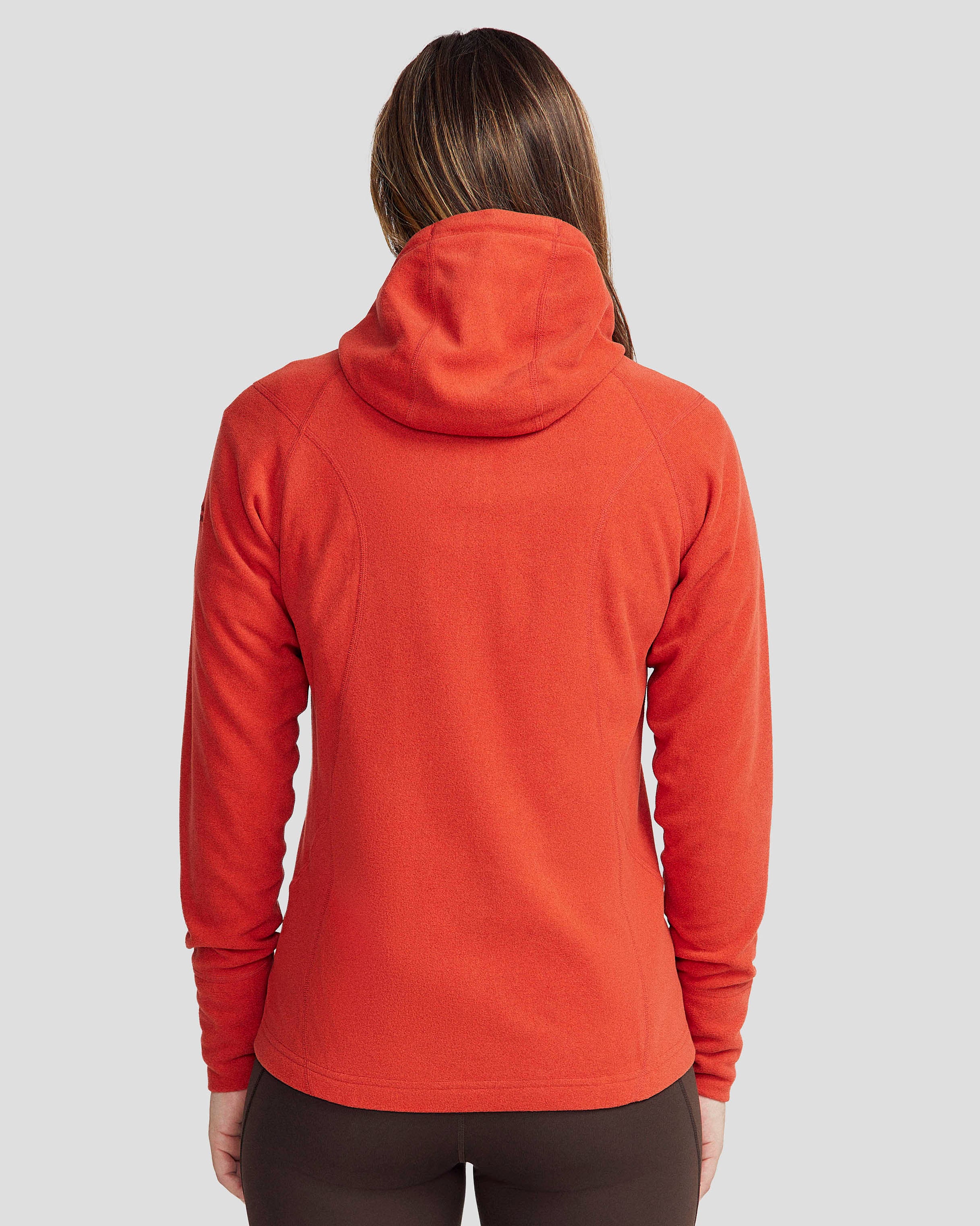 Women's Mt Aspiring Hooded Fleece Jacket - Spicy Chilli Pepper - Image 4