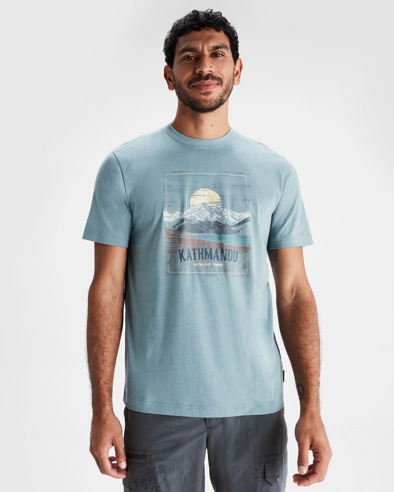 Mt Cook Men's Organic Cotton S/S Tee - Vapor