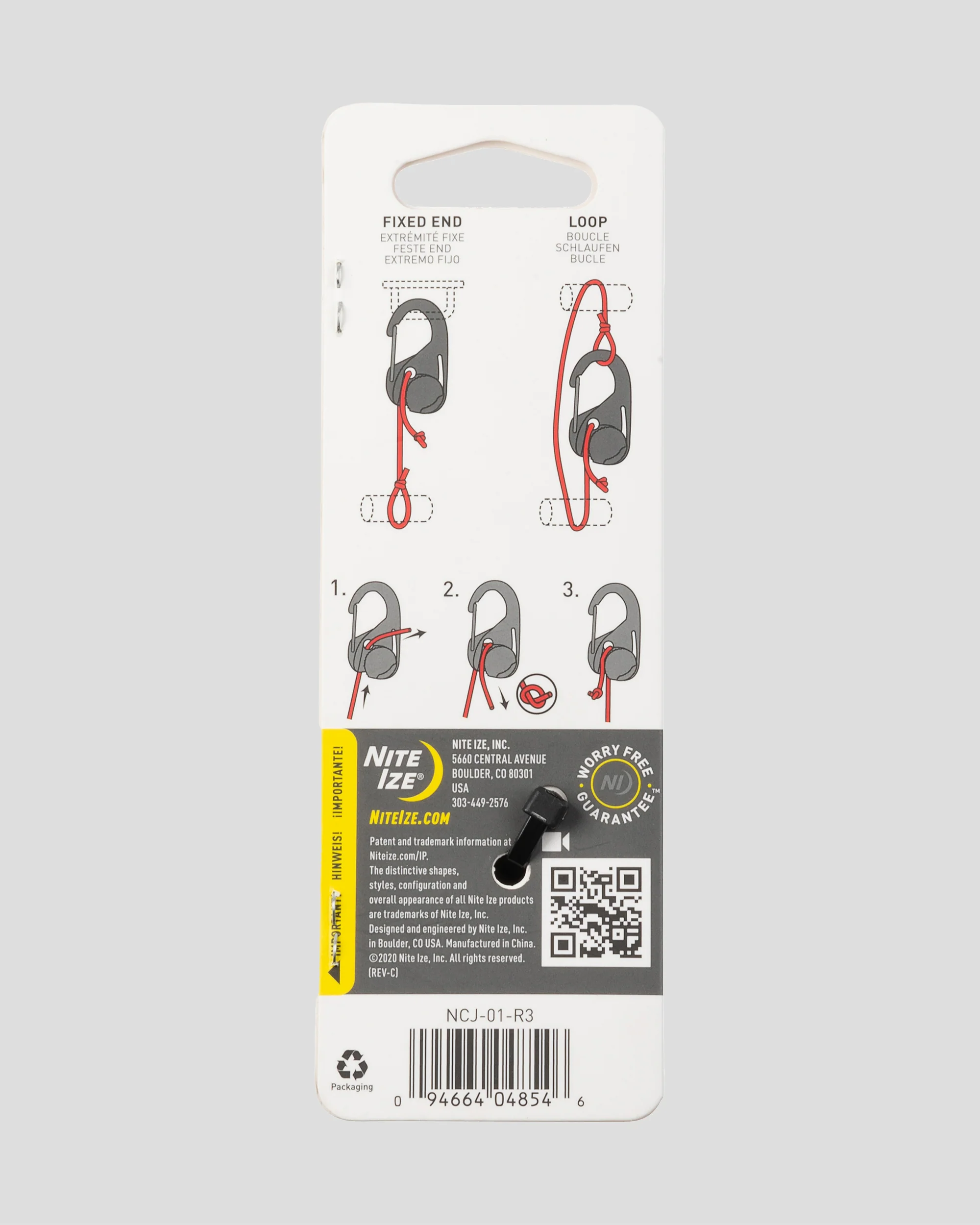 Nite Ize CamJam® Cord Tightener - Black