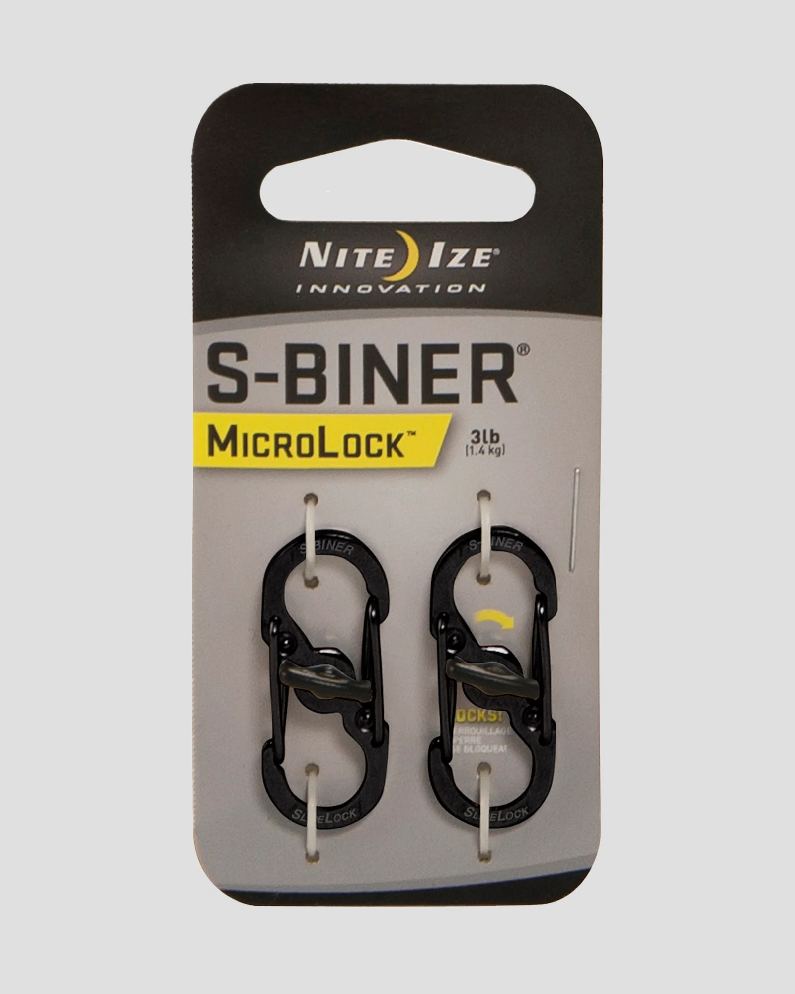 Nite Ize S-Biner® MicroLock® Stainless Steel - Black