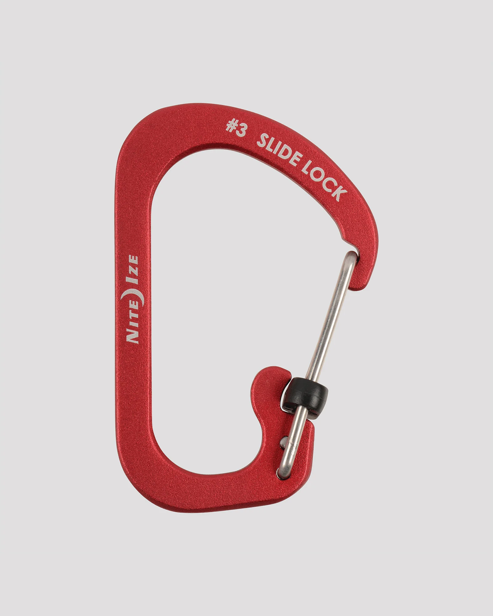 Nite Ize SlideLock Carabiner Aluminium #3 - Red