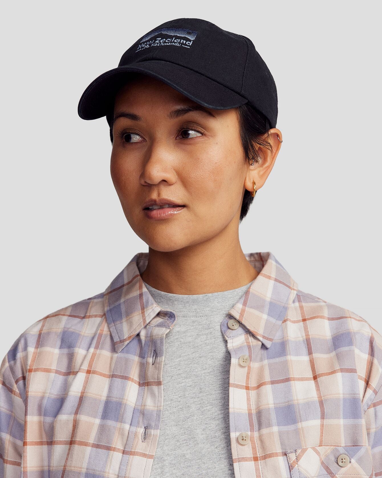 New Zealand Retro Dad Cap - Black Stingray - Image 4