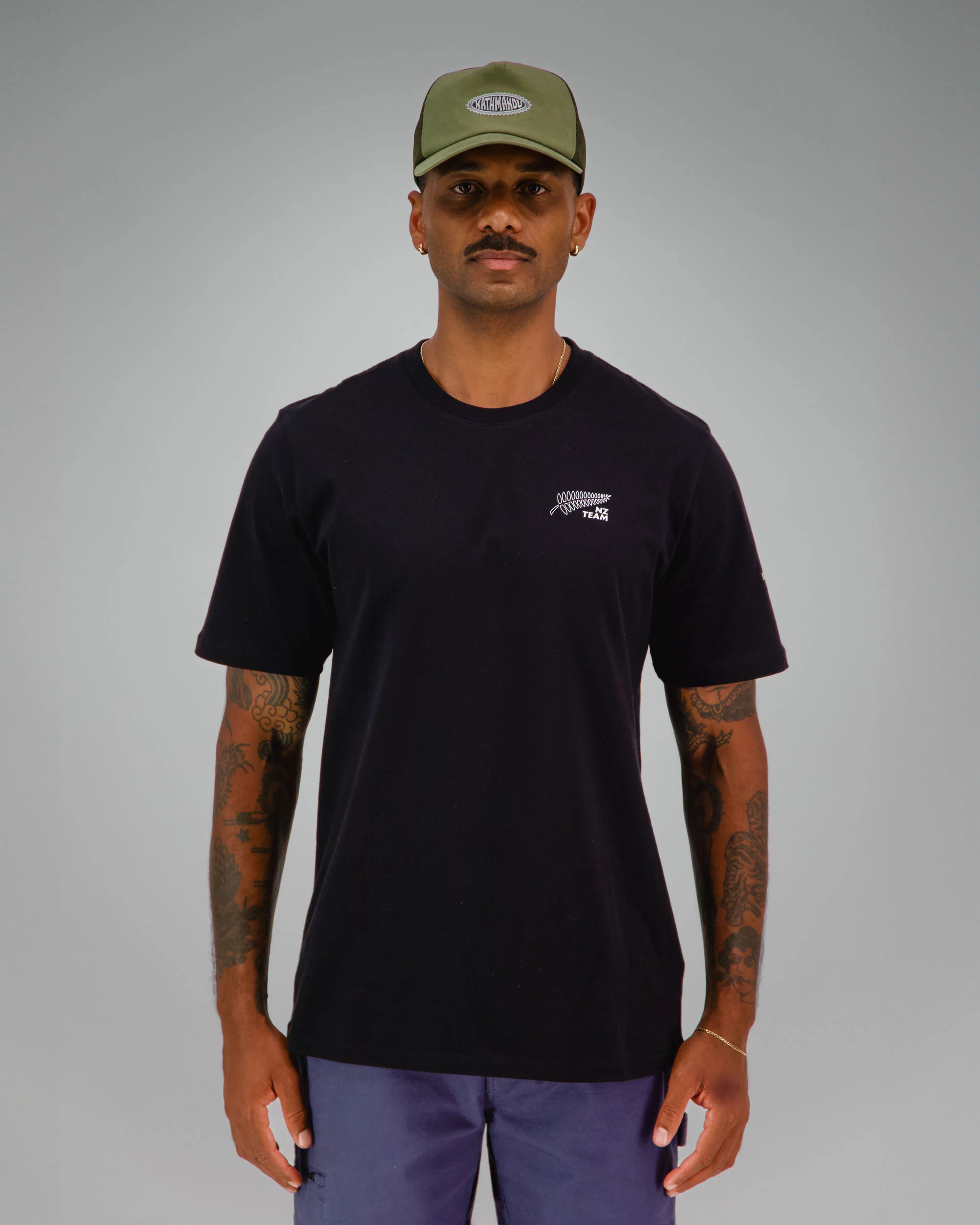 Men's Relaxed T-Shirt - SPT Black | New Zealand Team Supporters Collection