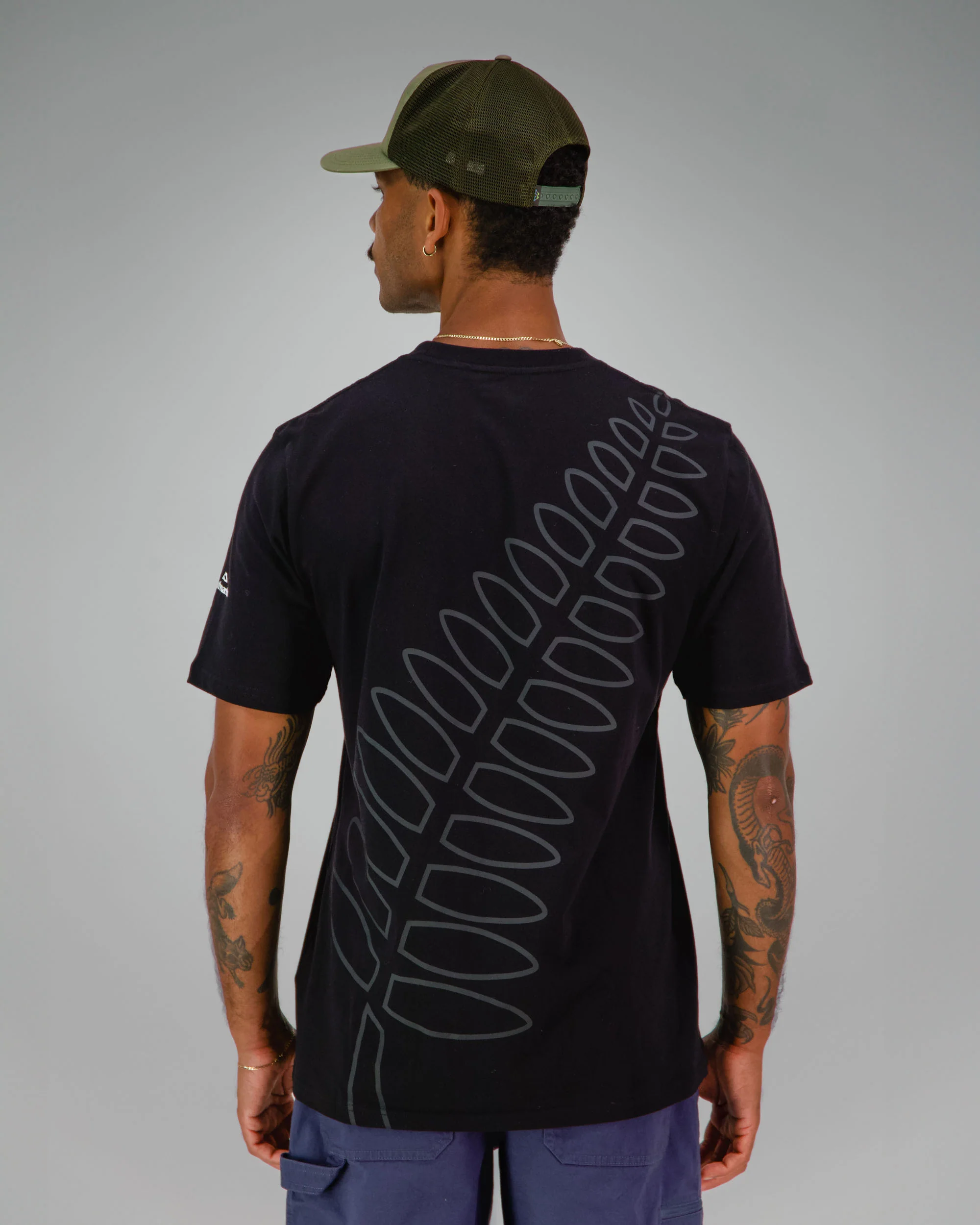 Men's Relaxed T-Shirt - SPT Black | New Zealand Team Supporters Collection - Image 4