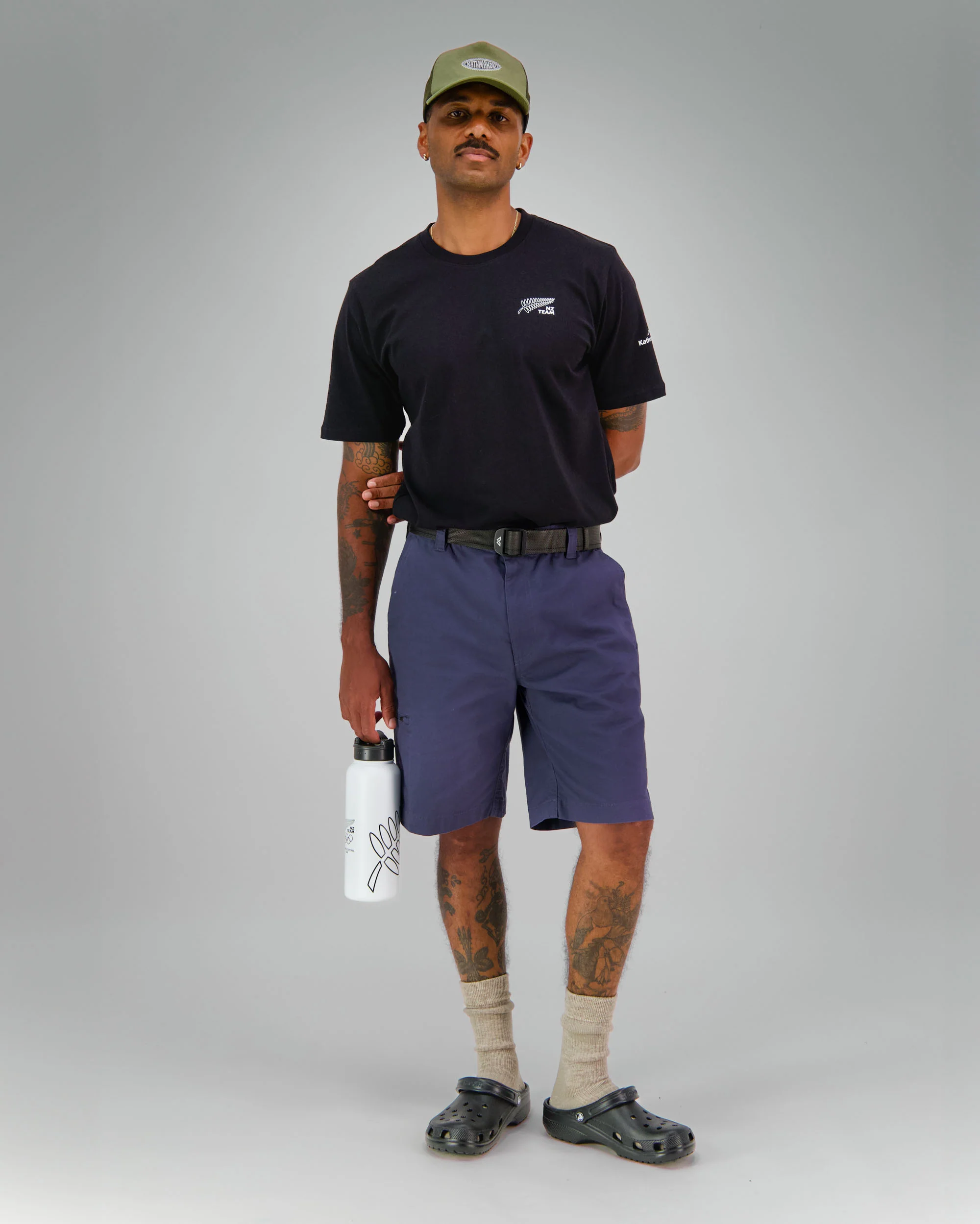 Men's Relaxed T-Shirt - SPT Black | New Zealand Team Supporters Collection - Image 5