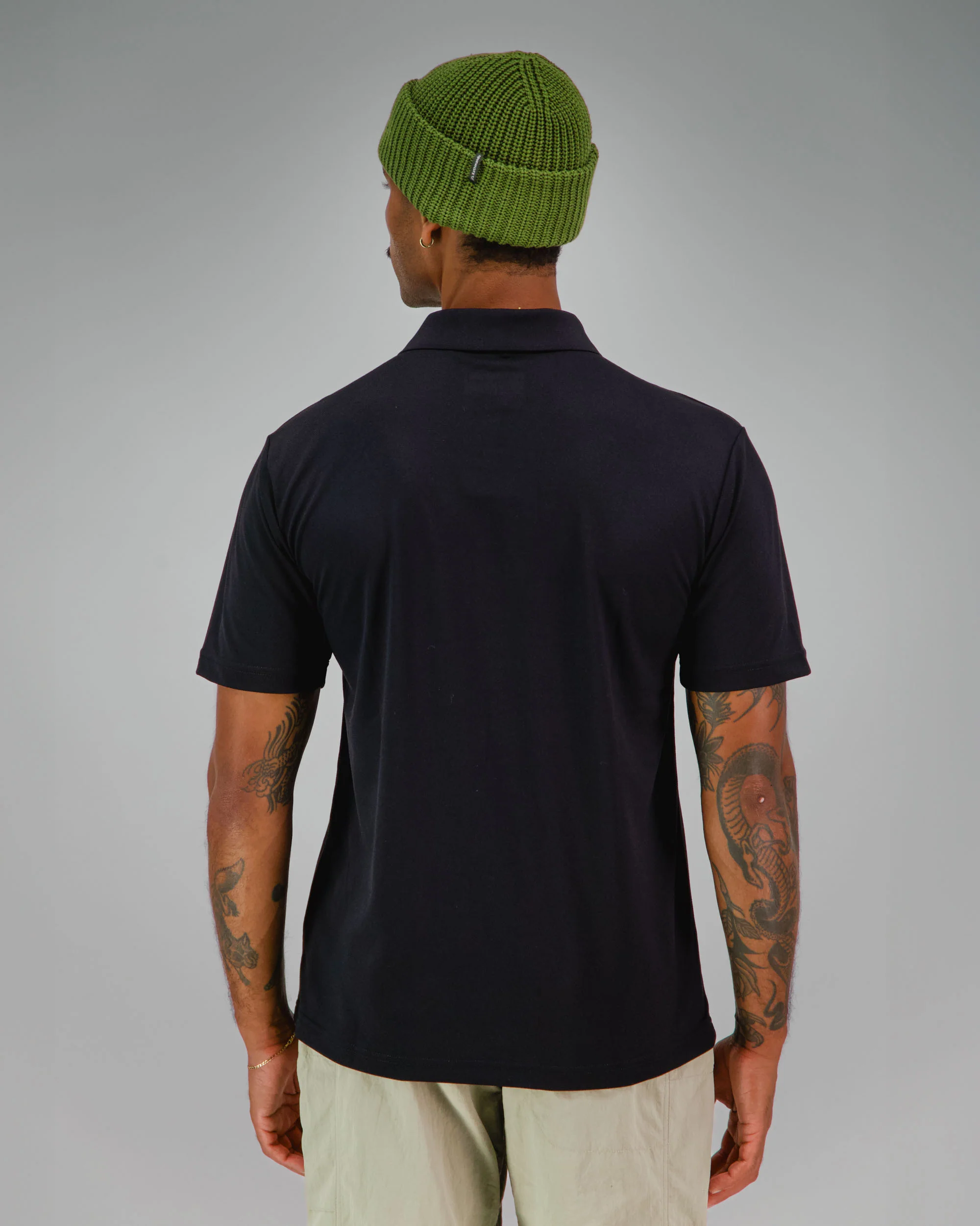 Men's Vanua Polo - SPT Black | New Zealand Team Supporters Collection - Image 3