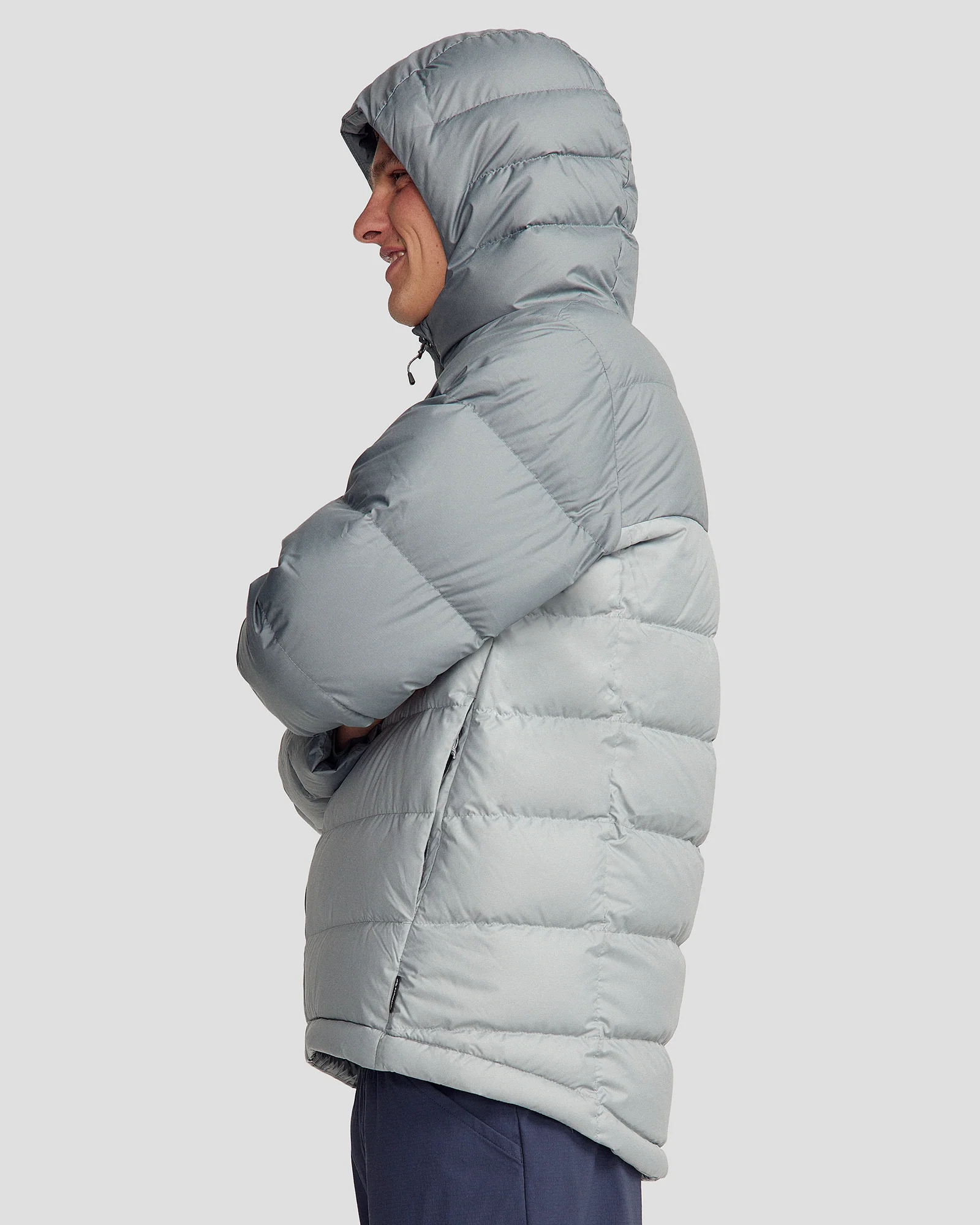Men's Epiq Hooded Down Jacket - Moon | New Zealand Team Supporters Collection - Image 3