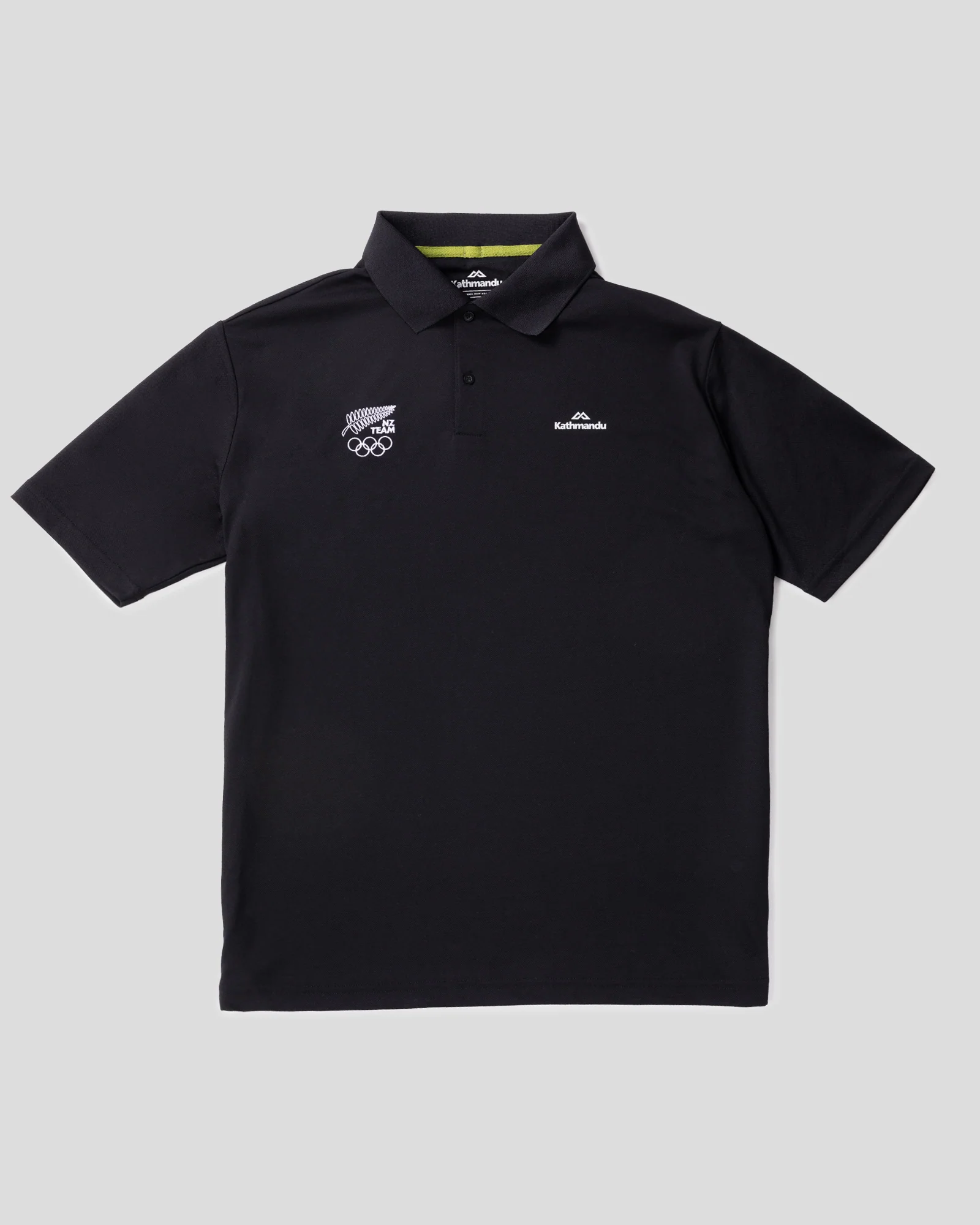 Men's Vanua Polo - Black | New Zealand Team Supporters Collection - Image 4