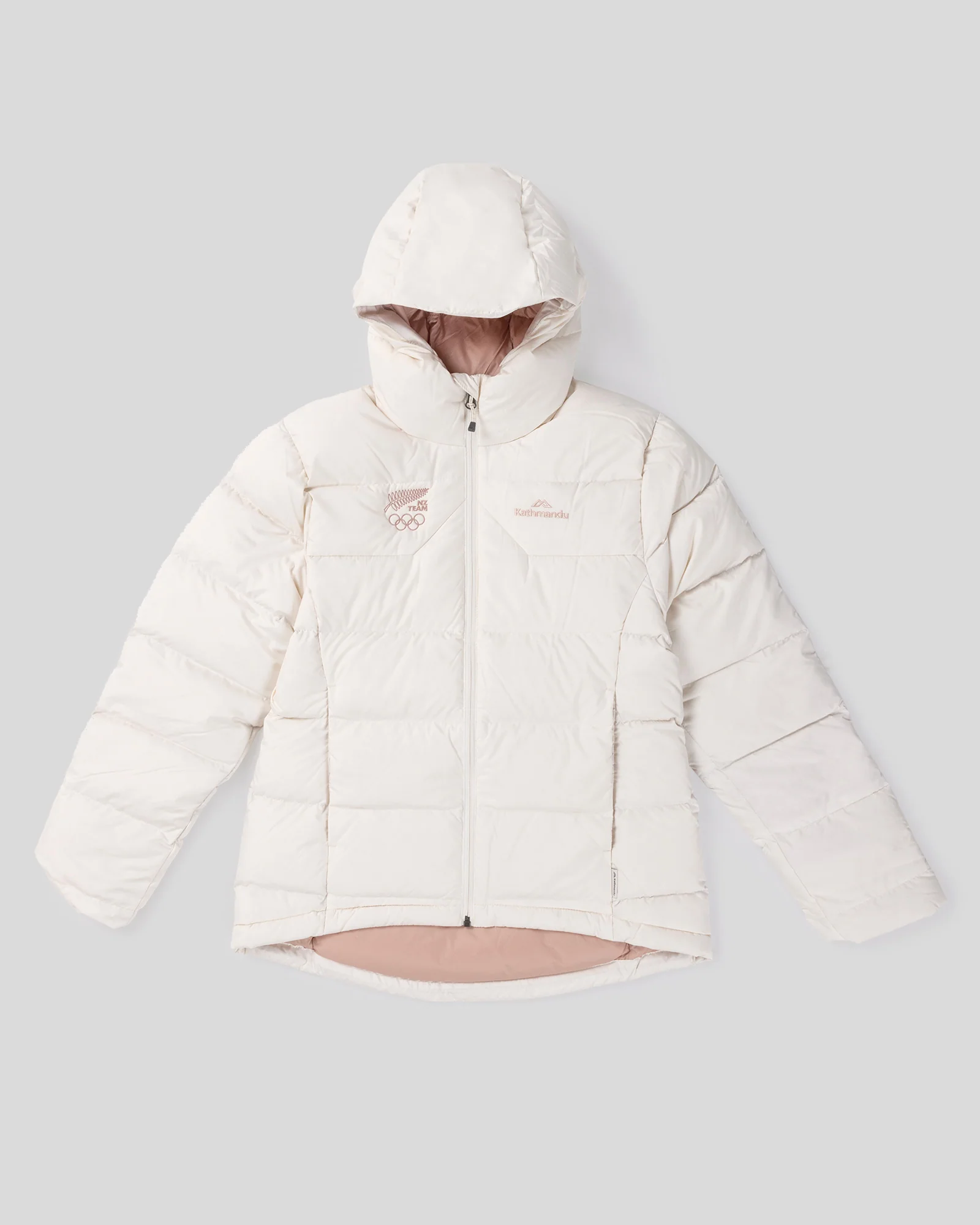 Women's Epiq Hooded Down Jacket - Natural | New Zealand Team Supporters Collection - Image 6