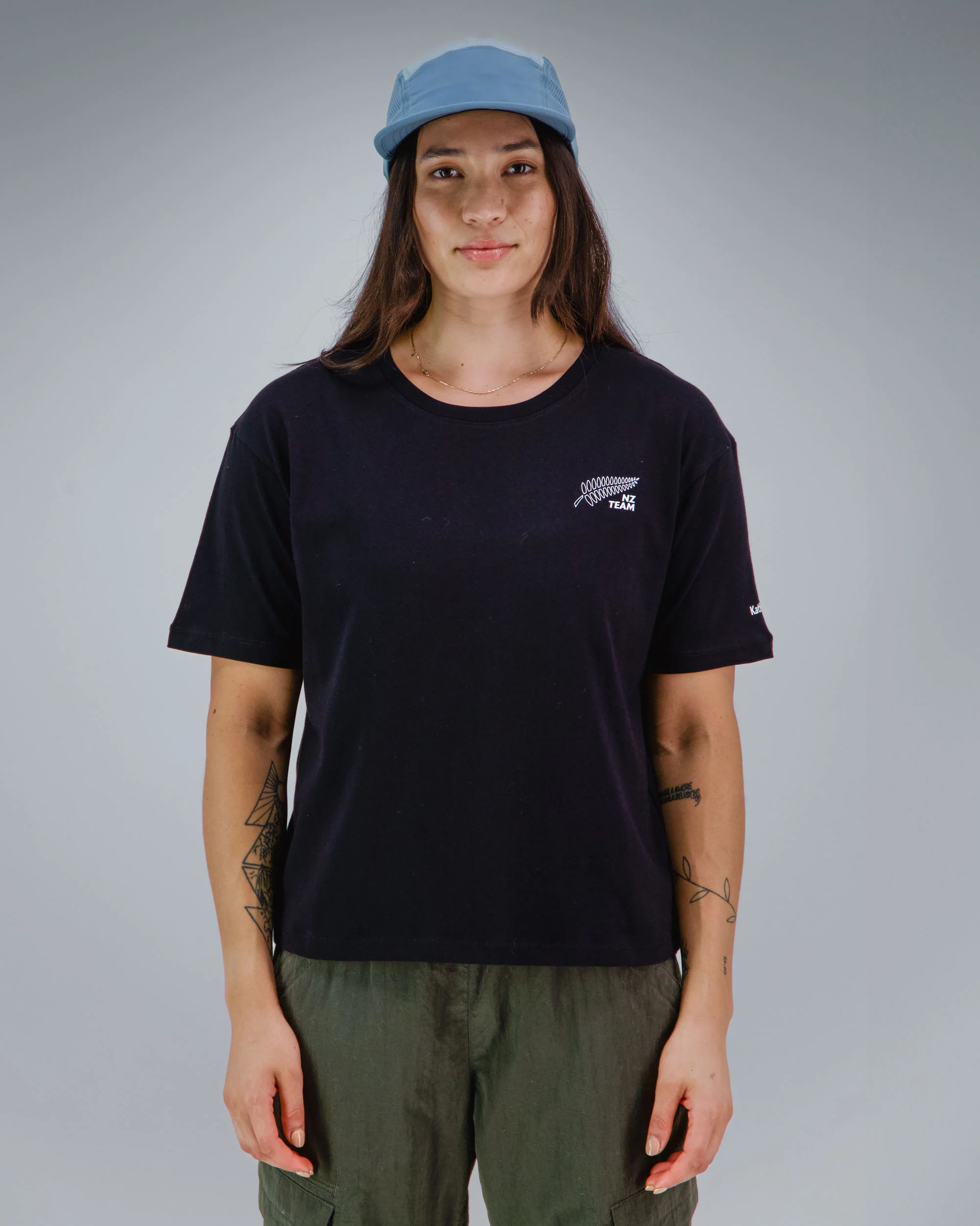 Women's Relaxed T-Shirt - SPT Black | New Zealand Team Supporters Collection