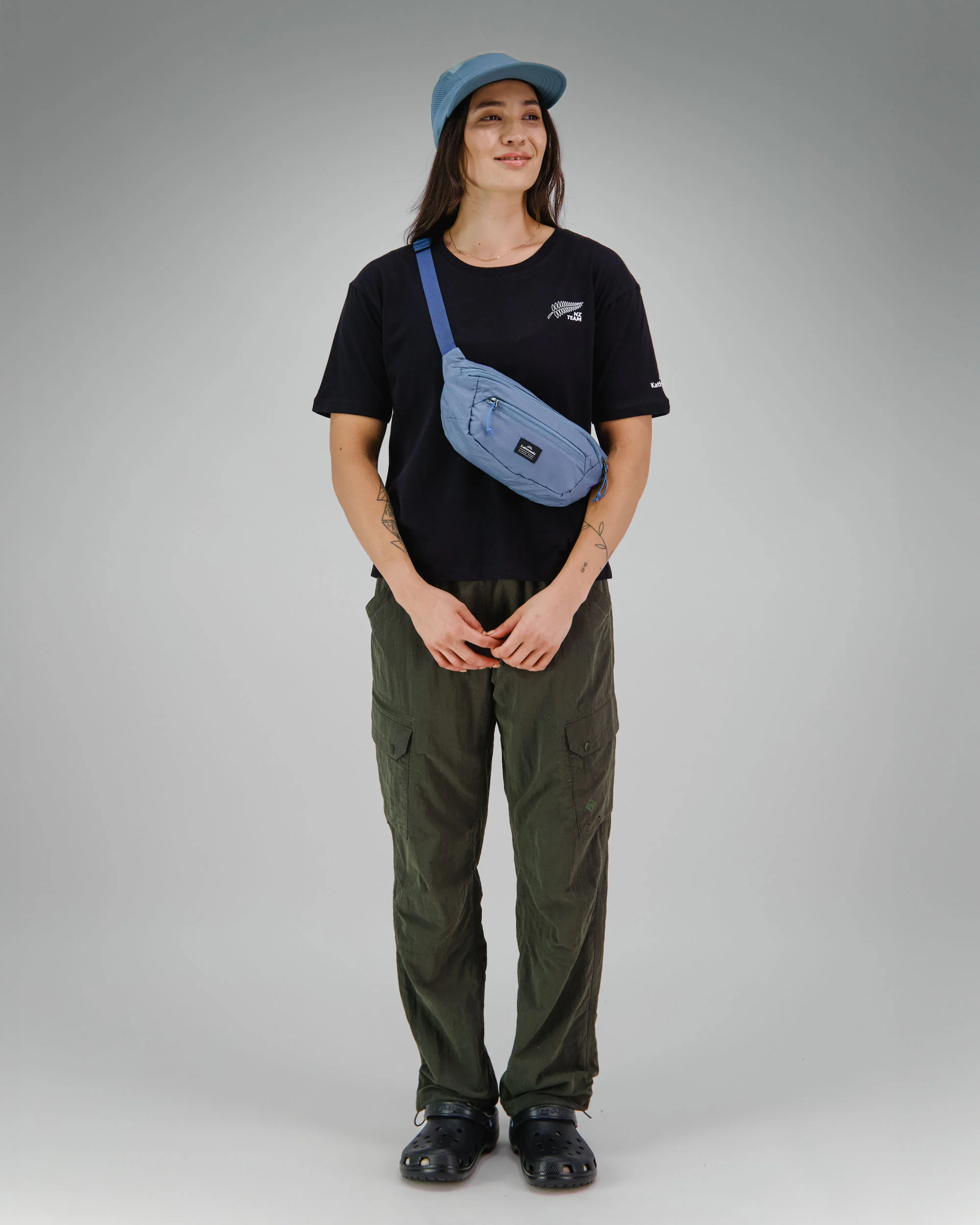 Women's Relaxed T-Shirt - SPT Black | New Zealand Team Supporters Collection - Image 4