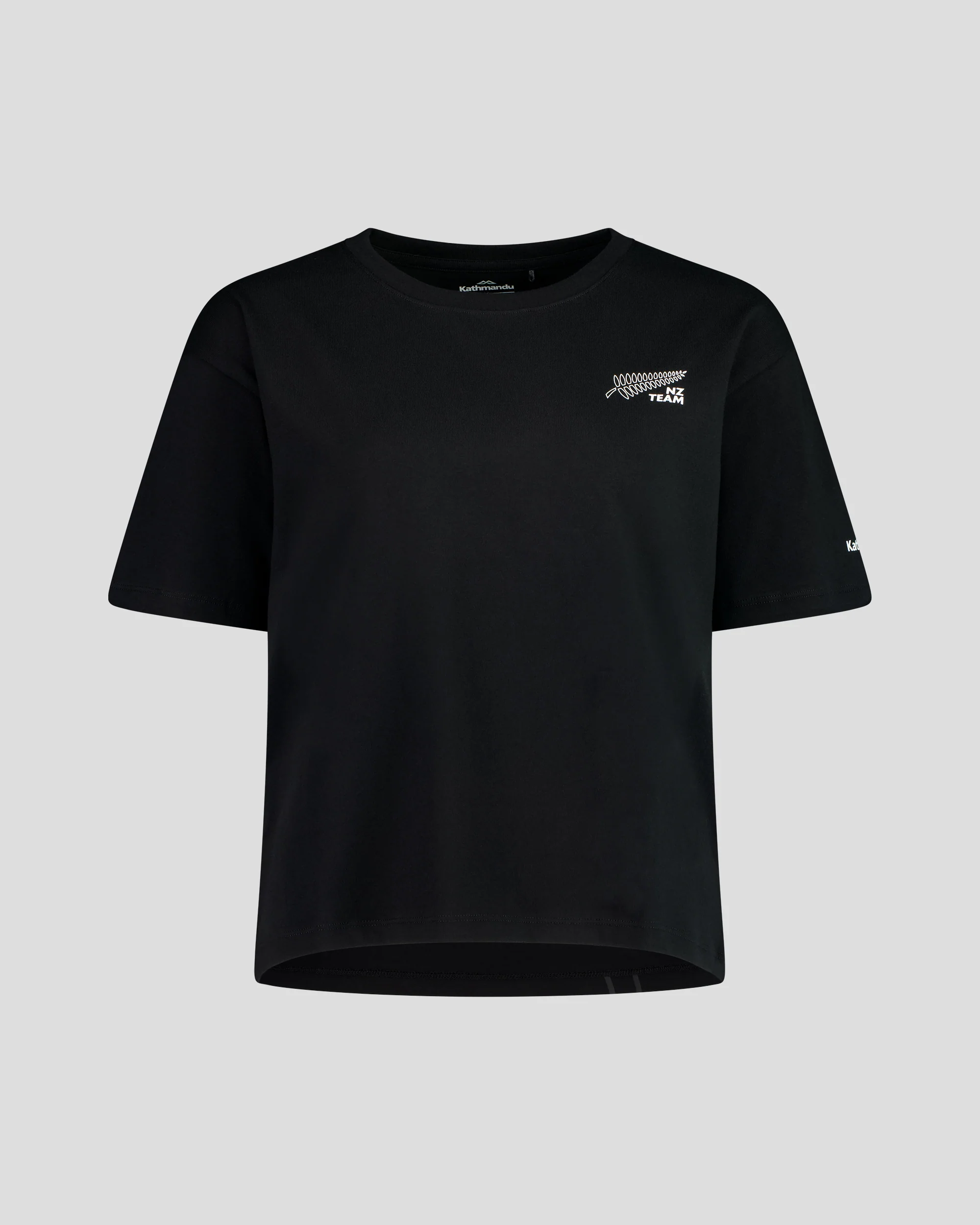 Women's Relaxed T-Shirt - SPT Black | New Zealand Team Supporters Collection - Image 5