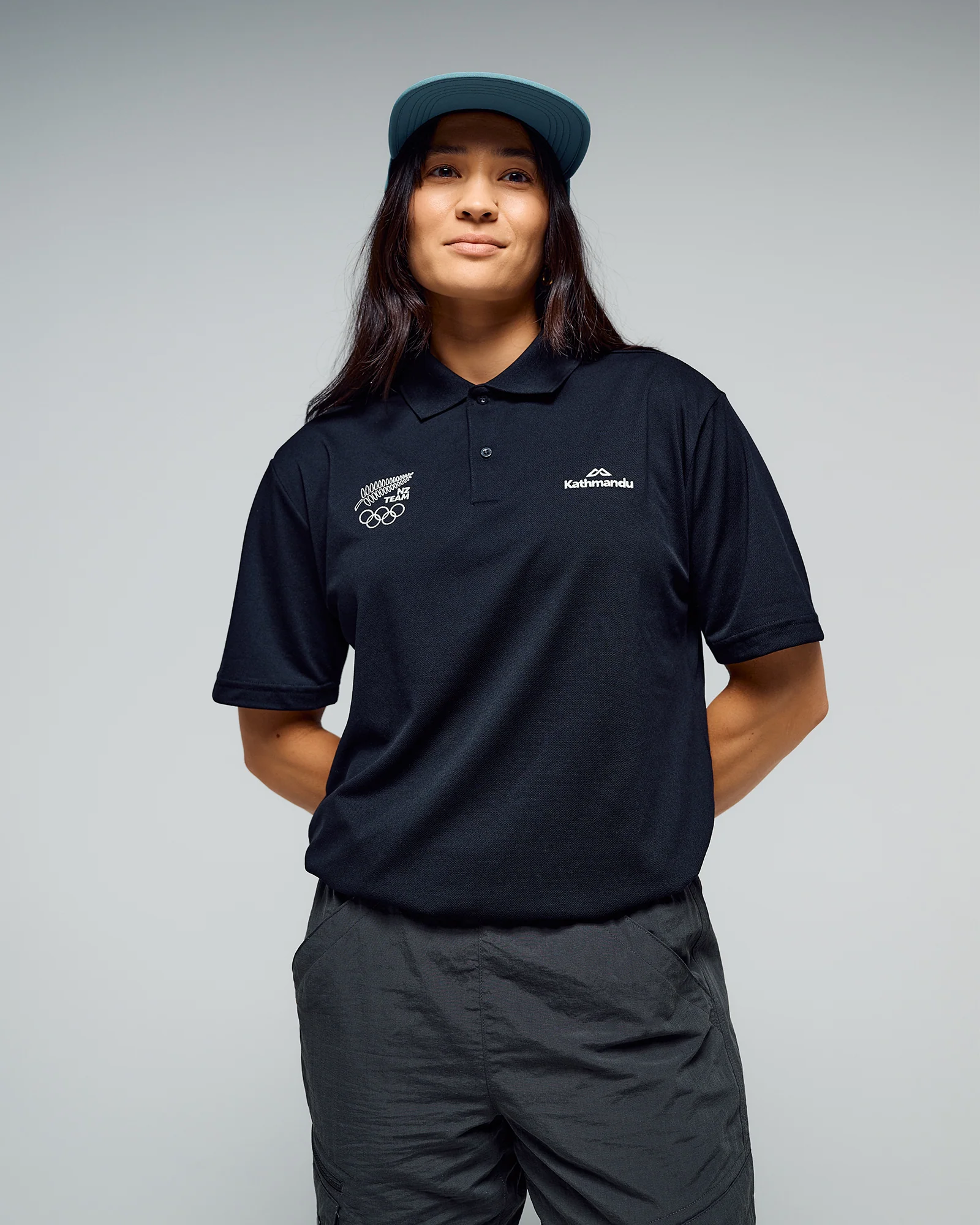 Women's Vanua Polo - SPT Black | New Zealand Team Supporters Collection