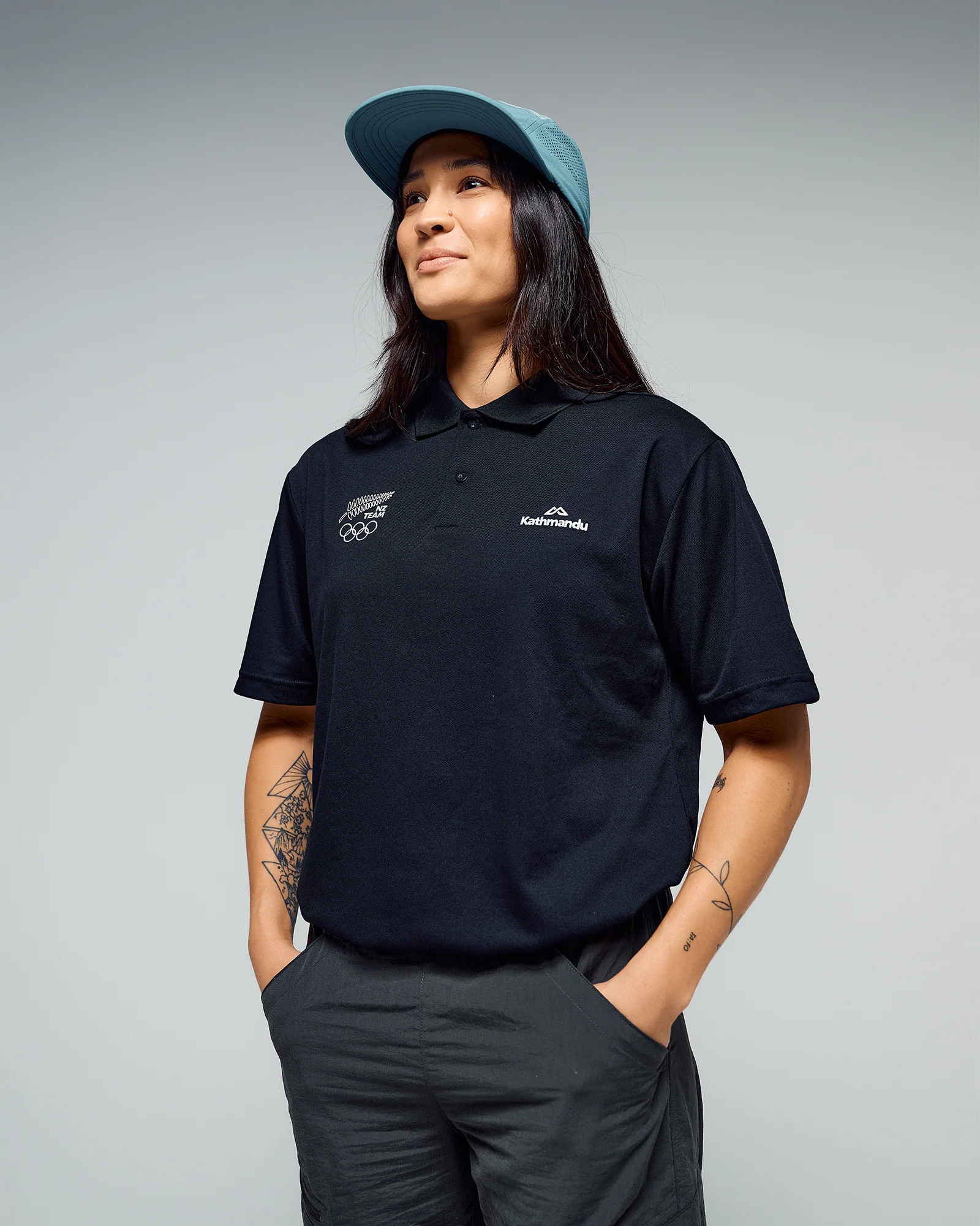 Women's Vanua Polo - SPT Black | New Zealand Team Supporters Collection - Image 7