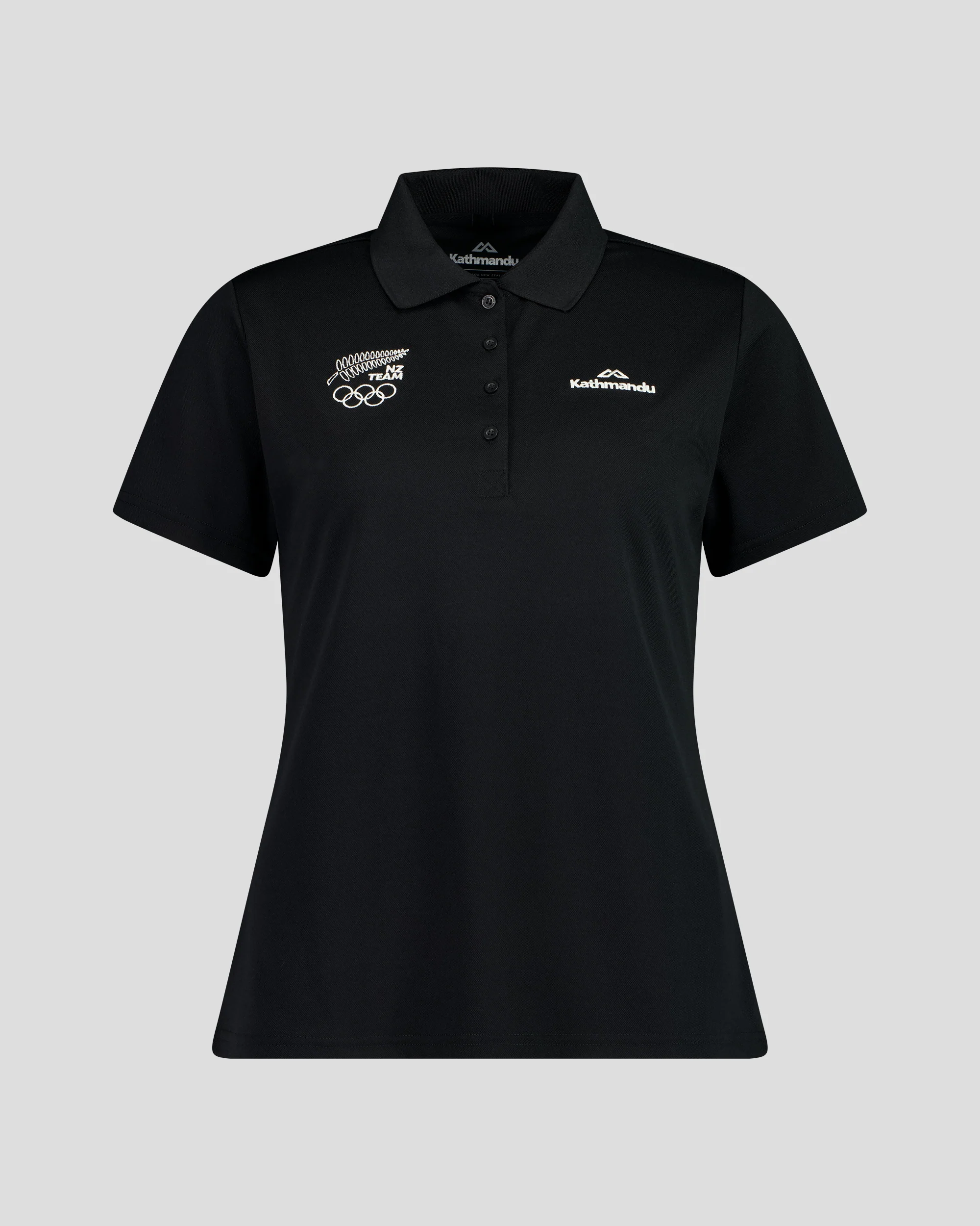 Women's Vanua Polo - SPT Black | New Zealand Team Supporters Collection - Image 8