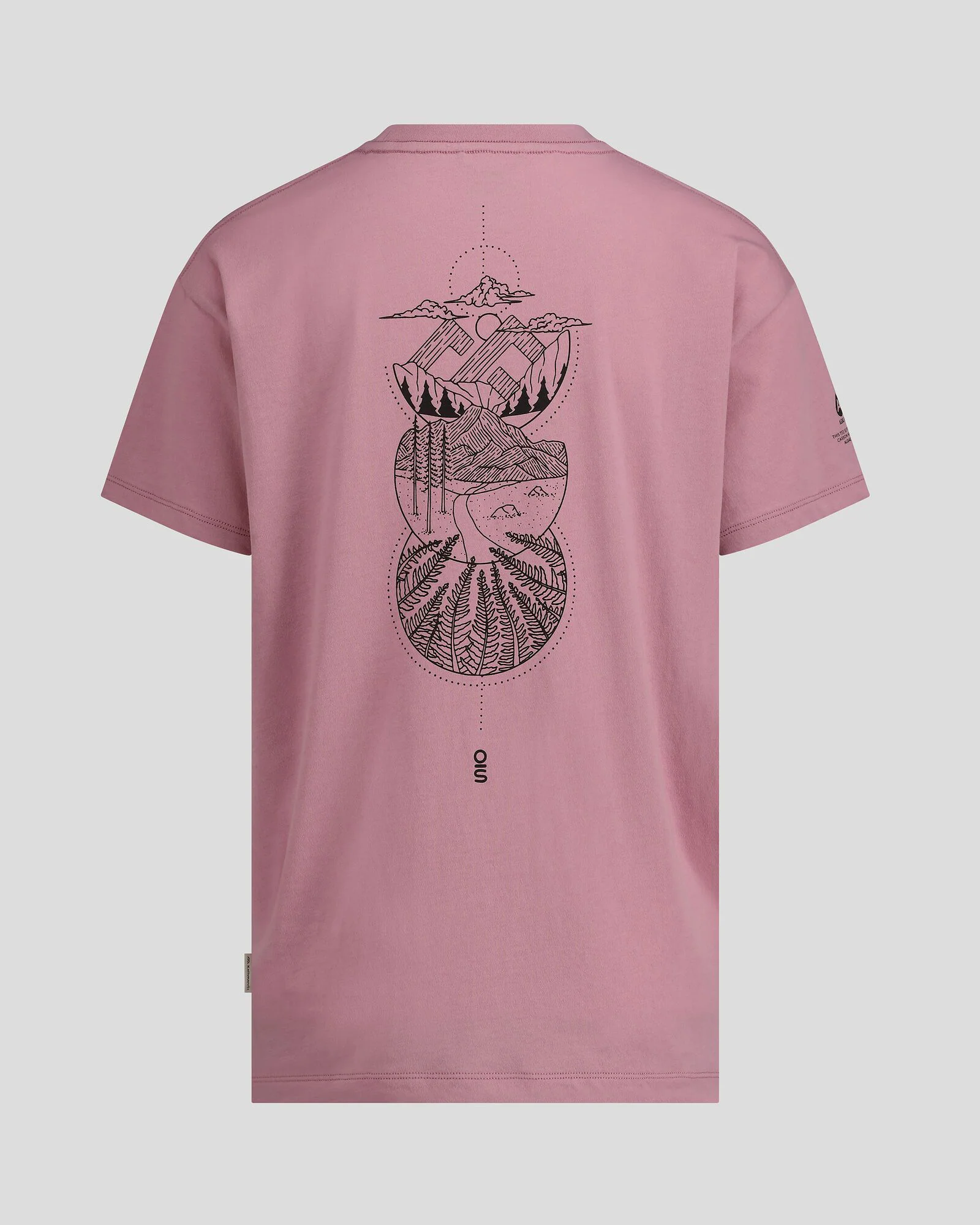 Women's O.Smither Lines Organic Cotton T-shirt - Orchid - Image 5